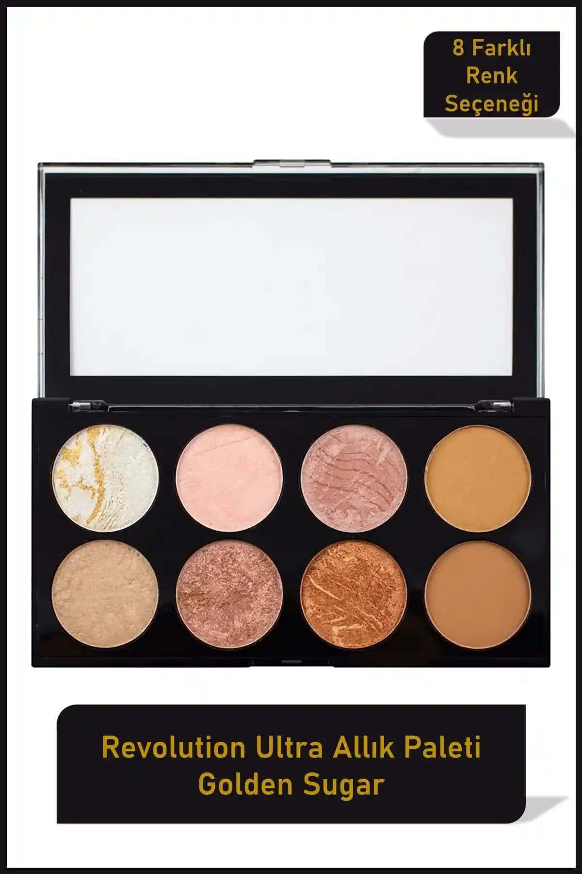 Revolution Ultra Golden Sugar Allık Paleti: Çok Renkli ve Yüksek Kaliteli Makyaj Seti