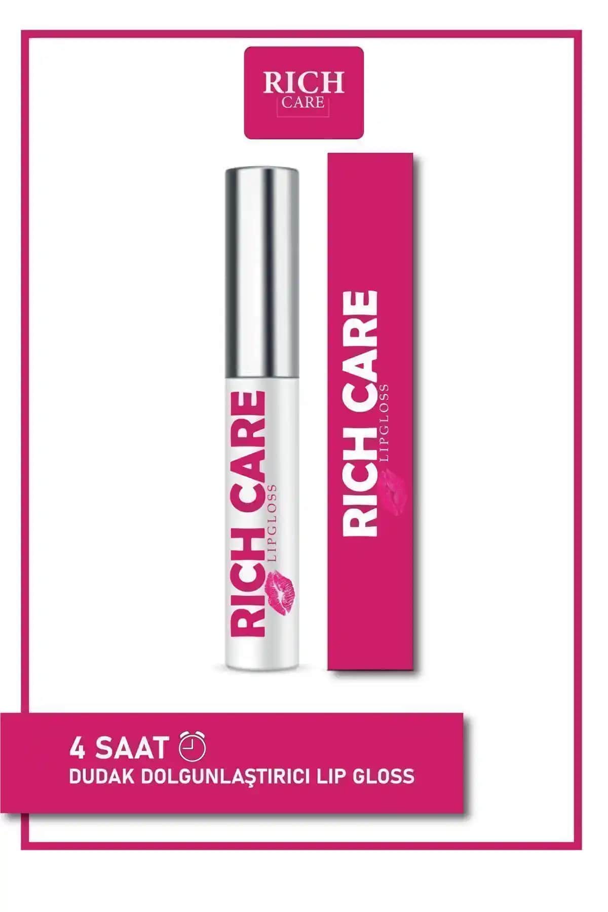 RİCH CARE Lip Gloss Dolgunlaştırıcı ve Şeffaf Parlatıcı: Günlük Kullanım İçin Etkili Dudak Bakımı