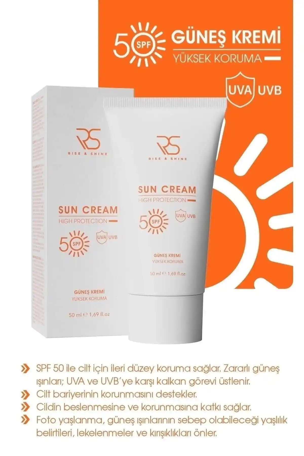 Rise and Shine Güneş Kremi SPF 50+ ile Güçlü ve Hassas Ciltler İçin Günlük Koruma