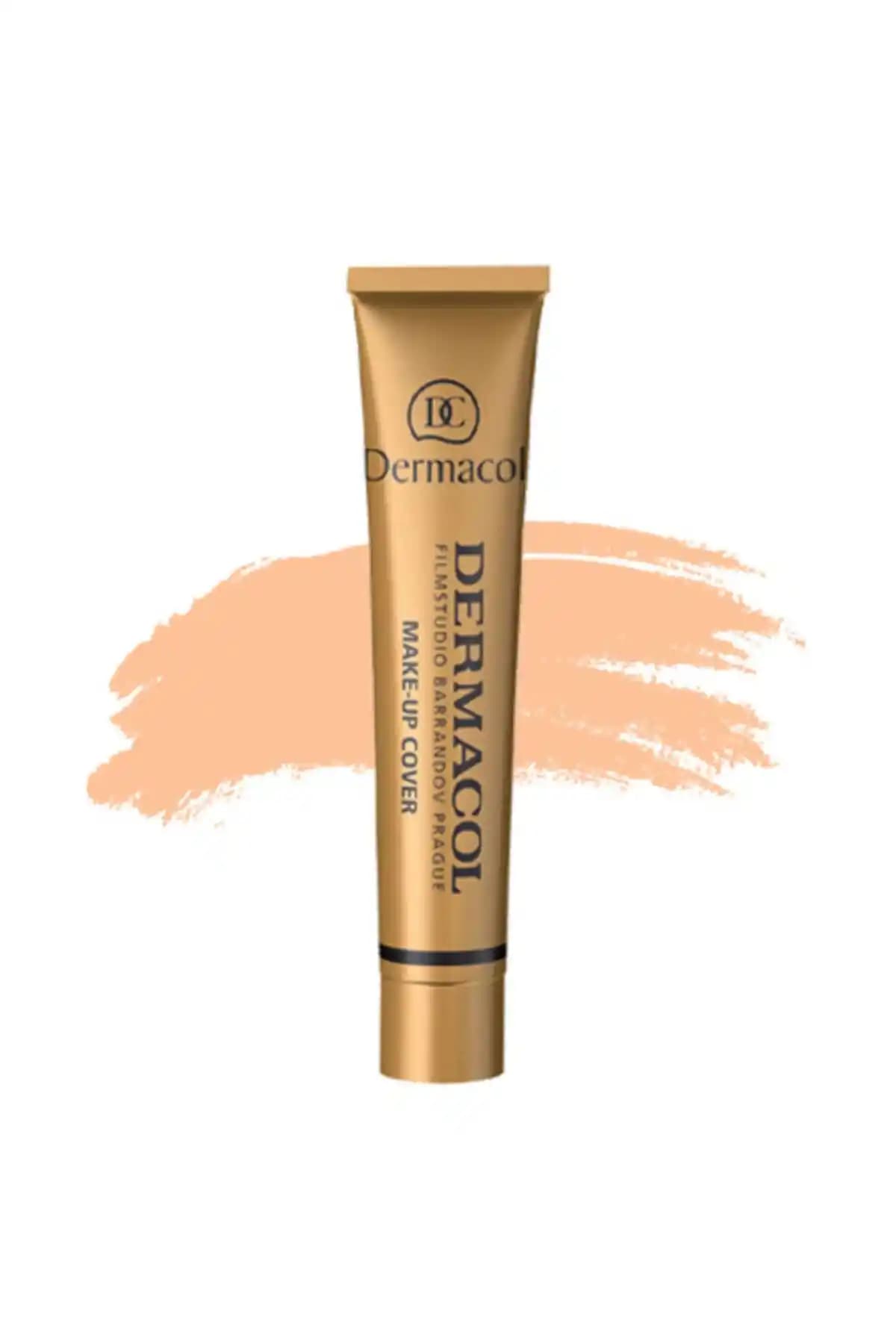 Roesıa Rose Cosmetics Make Up Cover Dermacol Fondöten 210 ile doğal ve pürüzsüz cilt görünümü sağlama