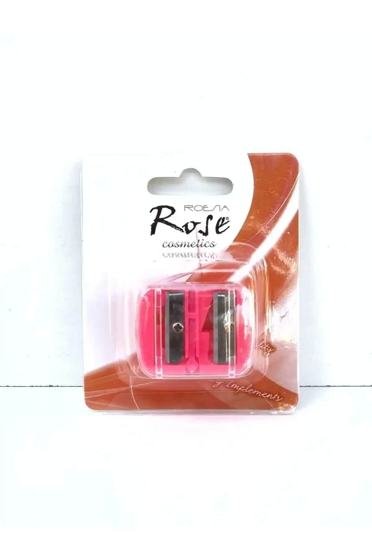 Roesıa Rose Cosmetics Rose İkili Makyaj Kalemtraşı Günlük ve Profesyonel Kullanım İçin