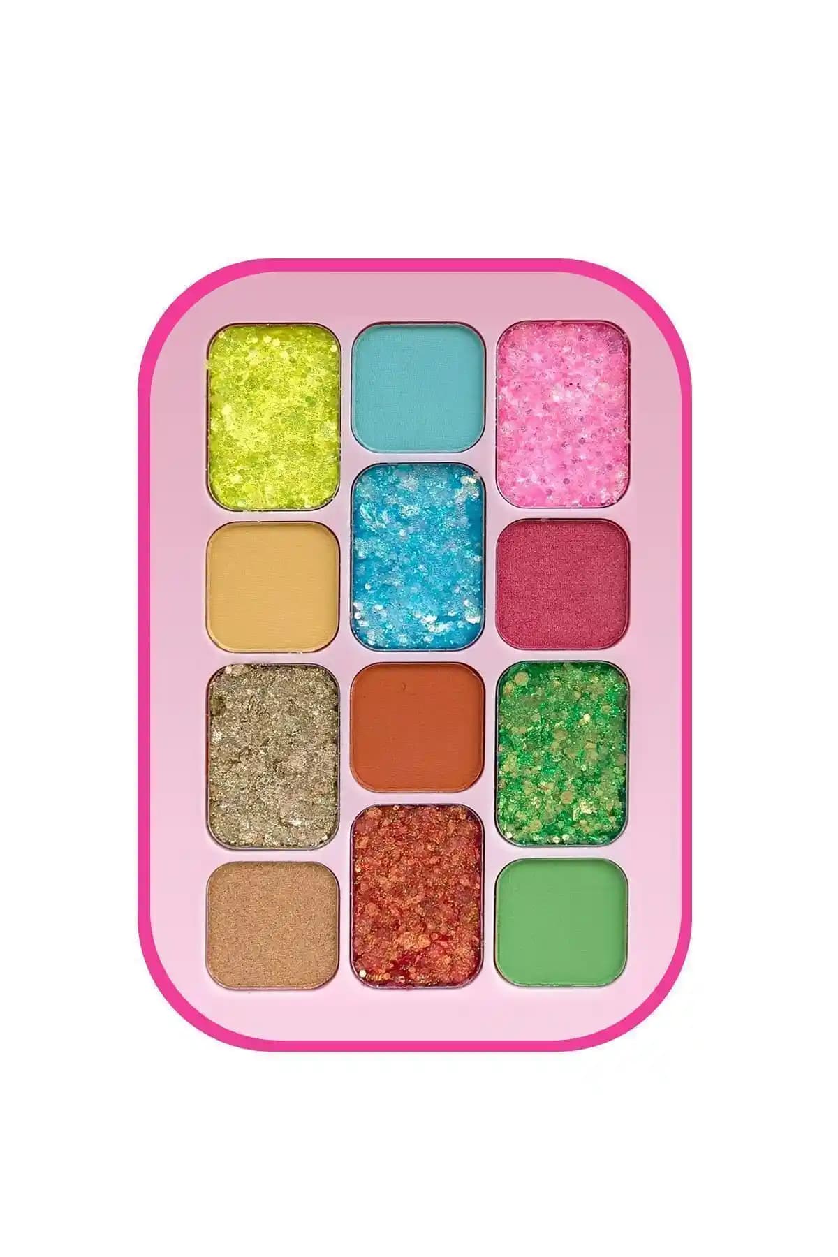 Roesıa Rose Glitter Far Paleti: Yüksek Pigmentasyon ve Uzun Süreli Parlak Makyaj