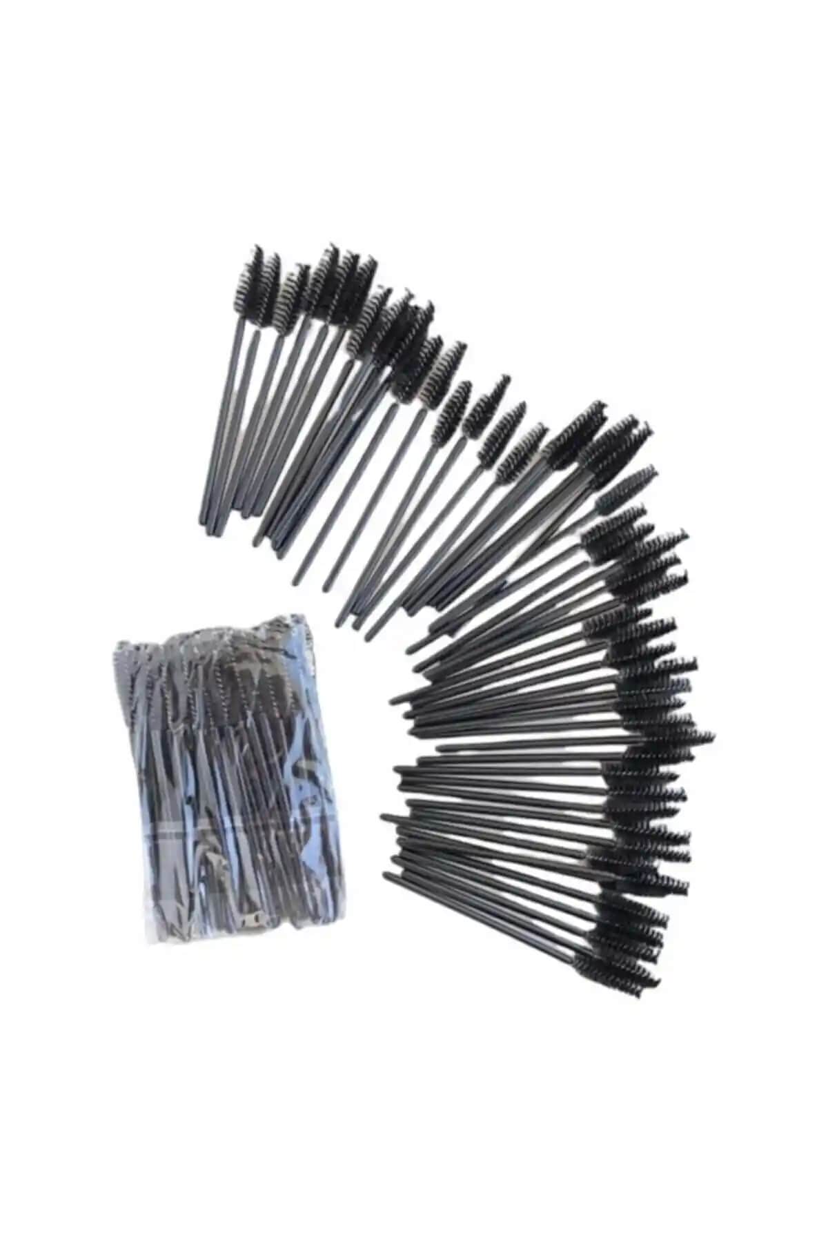 Roesia Rose Kozmetik 50'li Kaş ve Kirpik Fırçası Seti Pratik ve Çok Yönlü Kullanım İçin Uygun