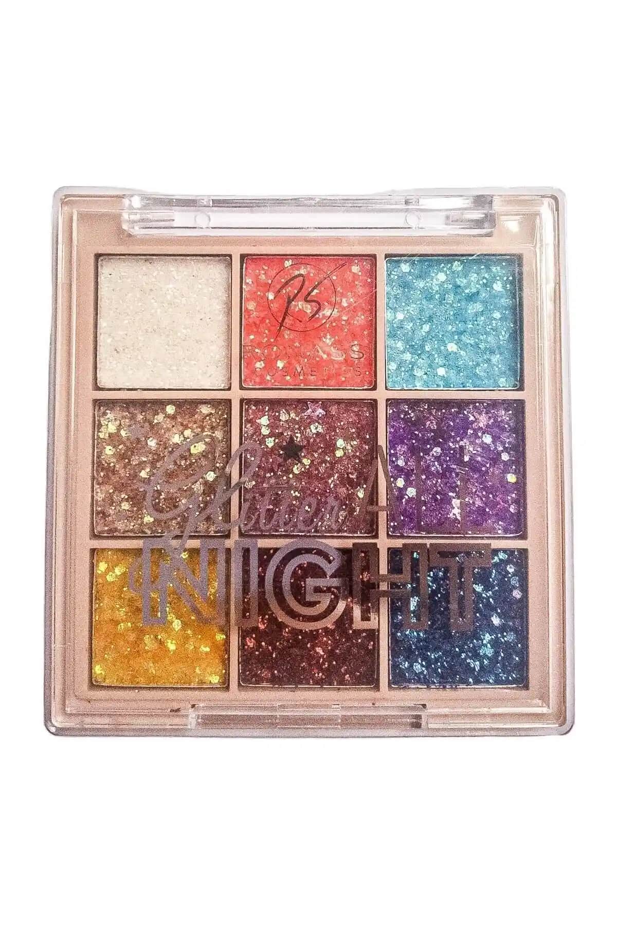 RS Ronassi Simli Far Paleti Mor Tonlar Yüksek Pigmentasyon ve Işıltı Sunar