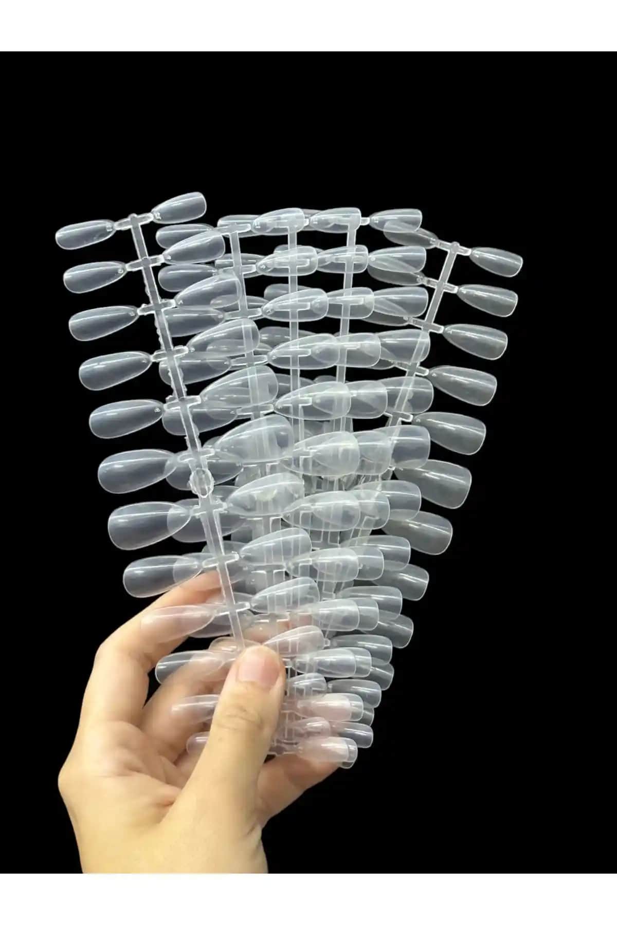 RubaTrend 120 Adet Şeffaf Protez Tırnak Seti Estetik ve Pratik Kullanım İçin