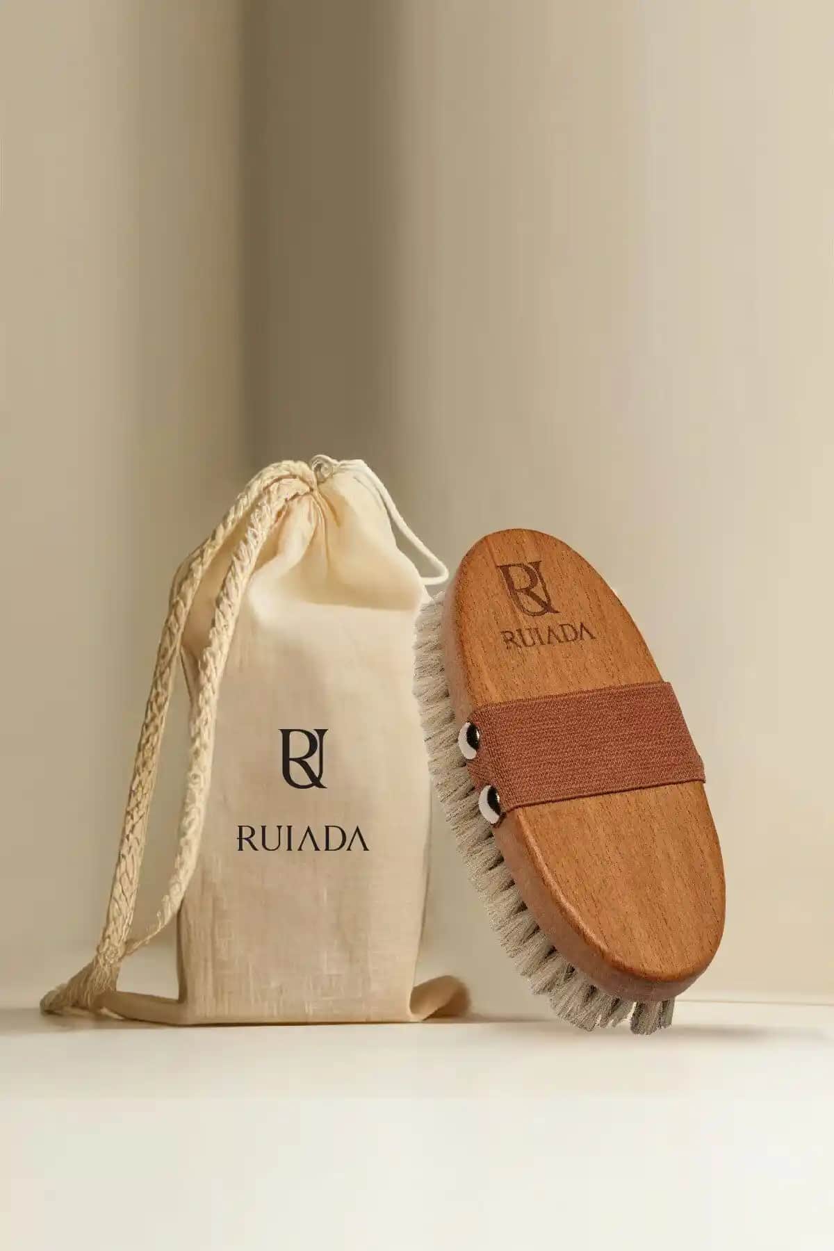 RUIADA %100 Doğal At Kılı Selülit Fırçası Cilt Sağlığı ve Güzelliği Destekler