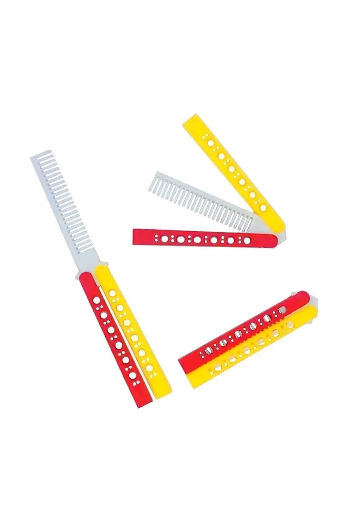 Sarı Kırmızı Renkli Fanatik Tarak: Spor Tutkunları İçin Eğlenceli Aksesuar