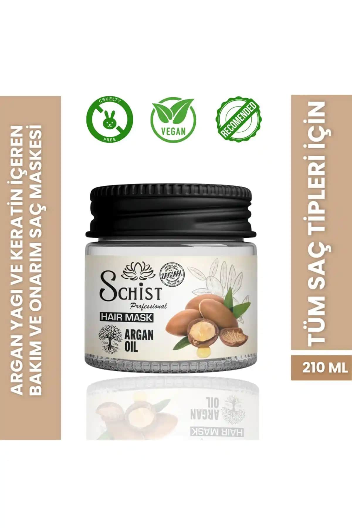 Schist Professional Argan Yağlı ve Keratinli Saç Maskesi ile Sağlıklı ve Parlak Saçlara Ulaşın