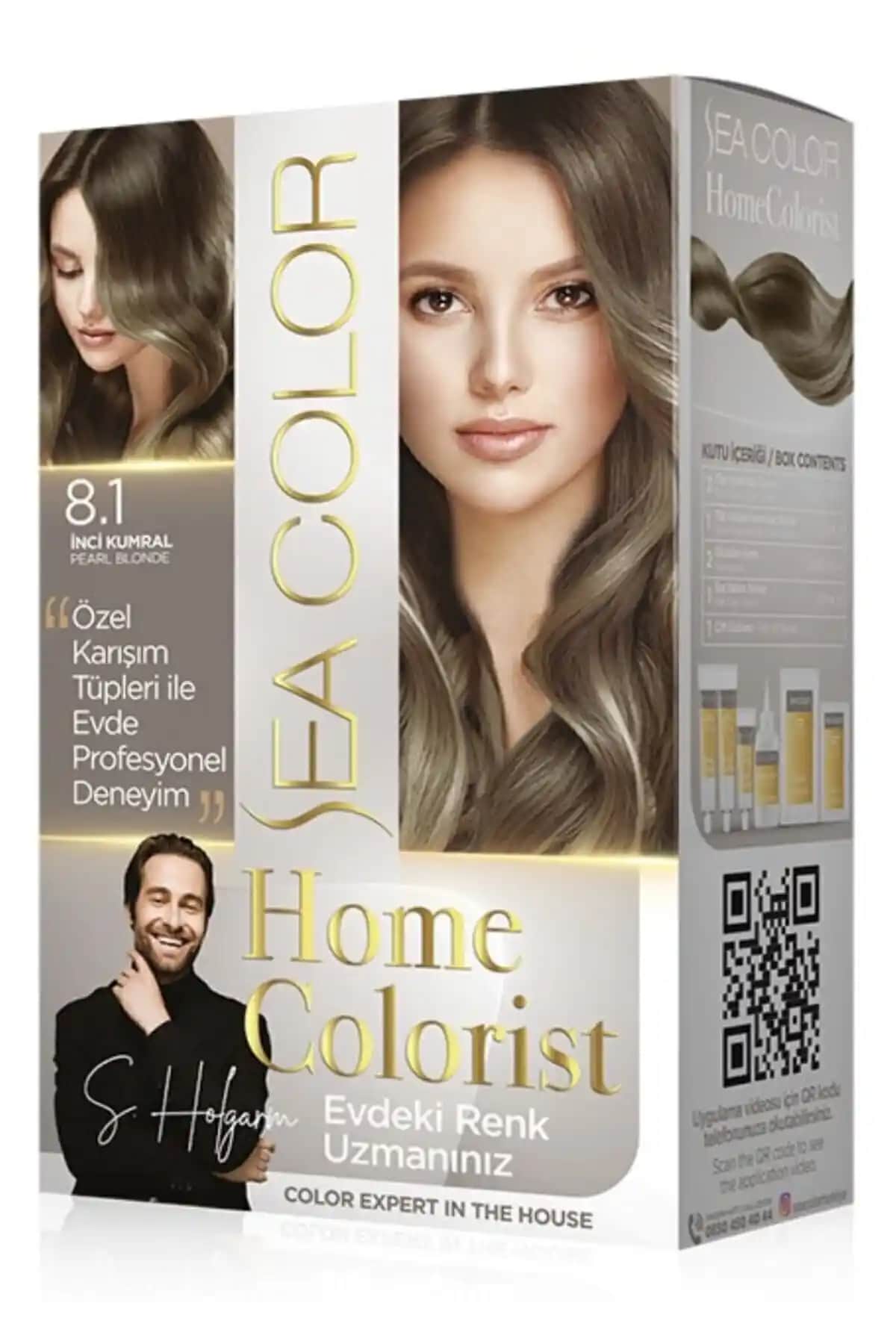 Sea Color Homecolorist 8.1 İnci Kumral Saç Boyası ile Evde Profesyonel Sonuçlar
