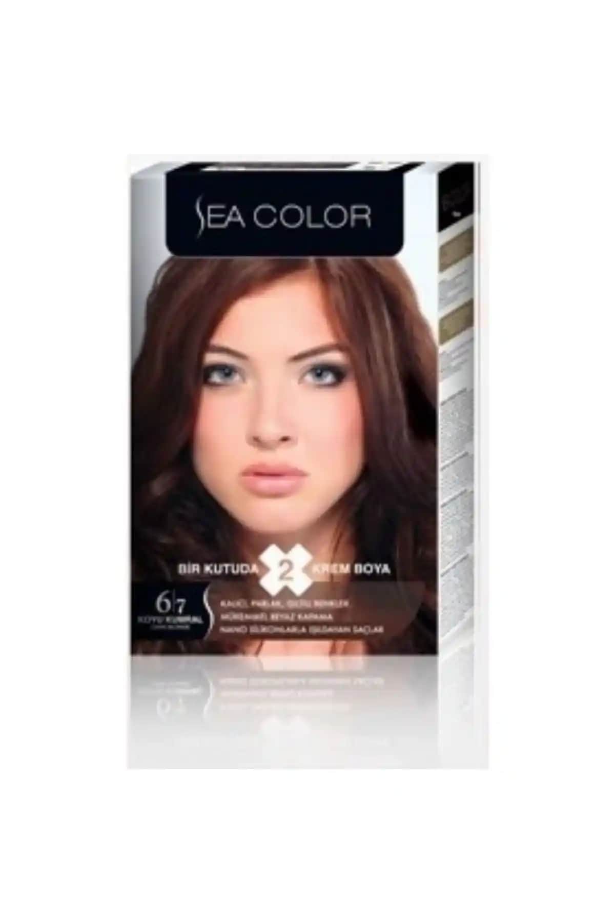 Sea Color Unisex Çikolata Kahve Set Boya 6.7 ile Doğal ve Kalıcı Saç Renkleri Elde Edin
