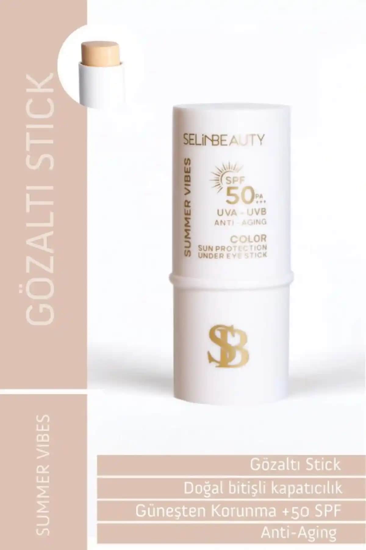 Selin Beauty Göz Altı Koruyucu Stick SPF 50+ Günlük Cilt Bakım Ürünü