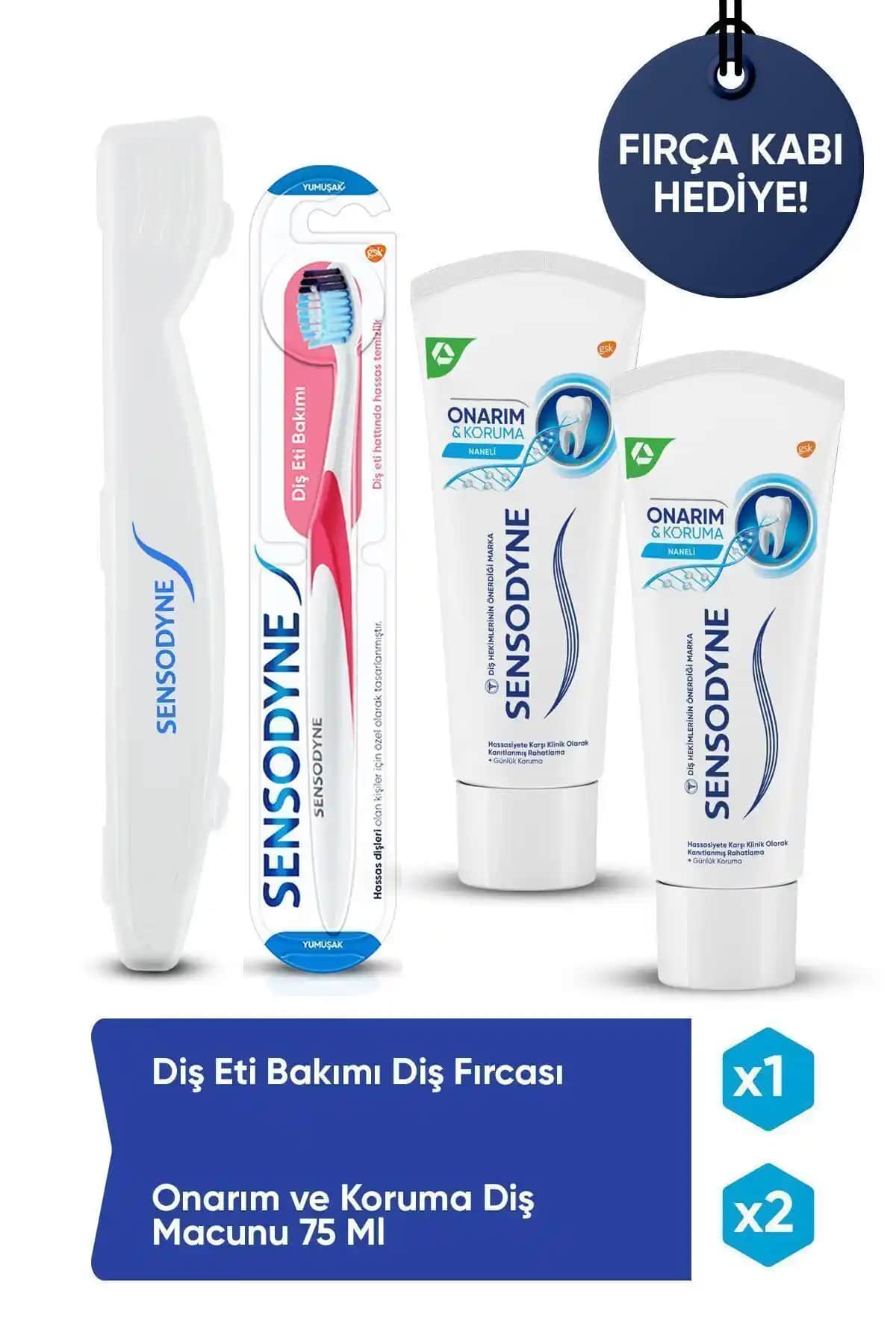 Sensodyne Onarım Koruma 75ml x 2 Adet: Hassas Dişler ve Diş Eti Sağlığı İçin Güçlü Destek