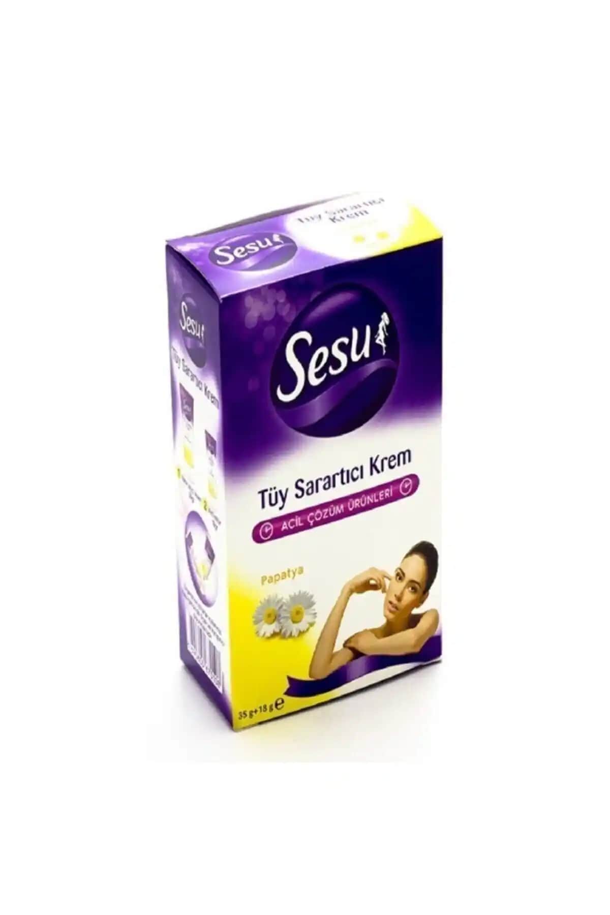 Sesu Tüy Sarartıcı Krem 35 ml – Doğal ve Güvenilir Tüy Beyazlatıcı Krem