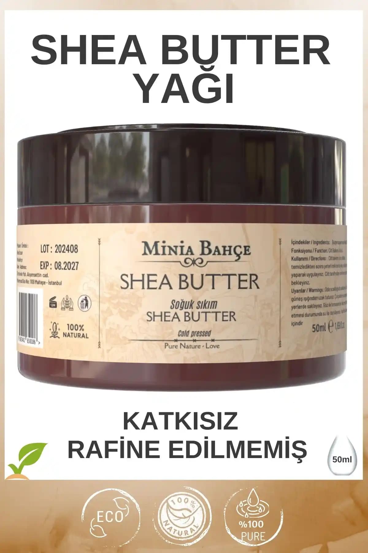 Shea Butter Yağı: Doğal ve Saf İçeriklerle Kuru ve Hassas Ciltler İçin Etkili Bakım