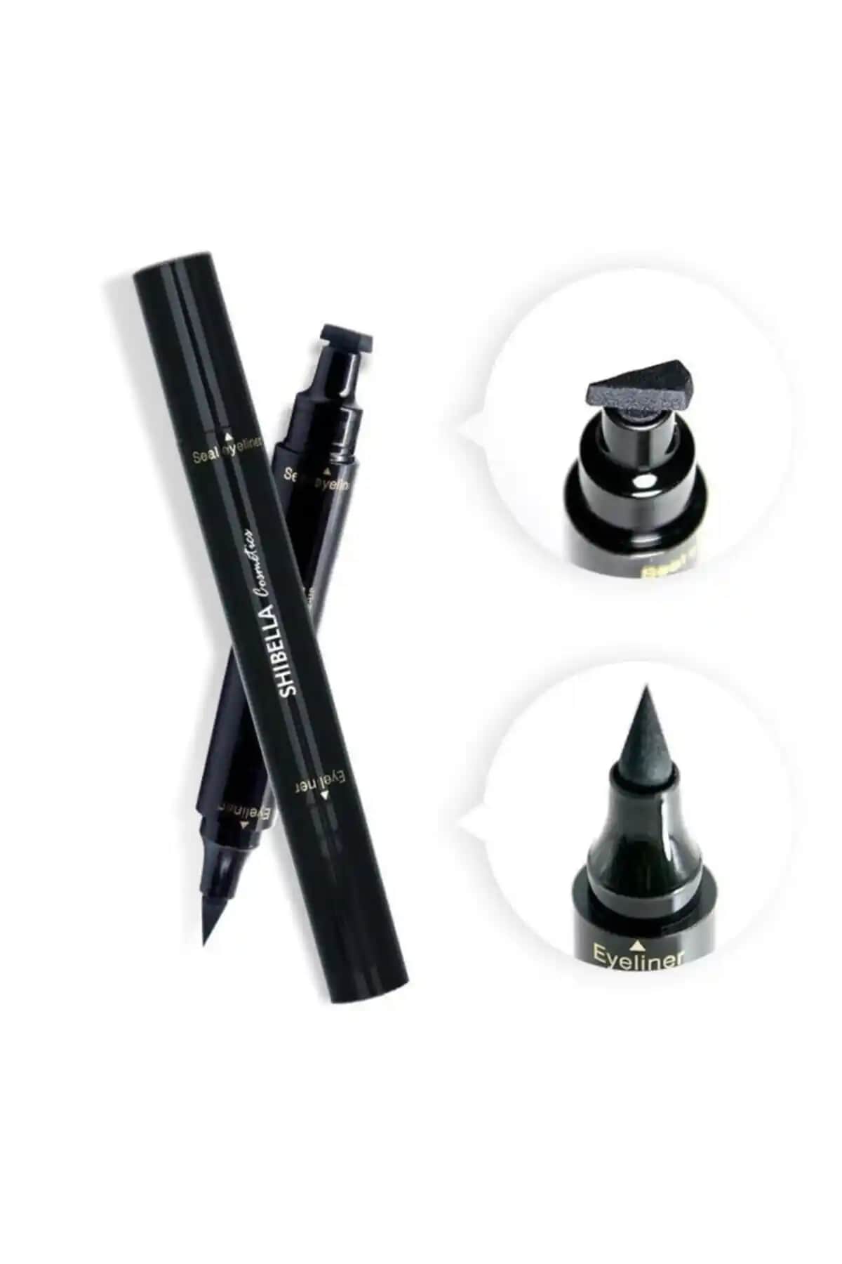 Shibella Cosmetics Suya Dayanıklı Çift Taraflı Damga Eyeliner ile Profesyonel Göz Makyajı