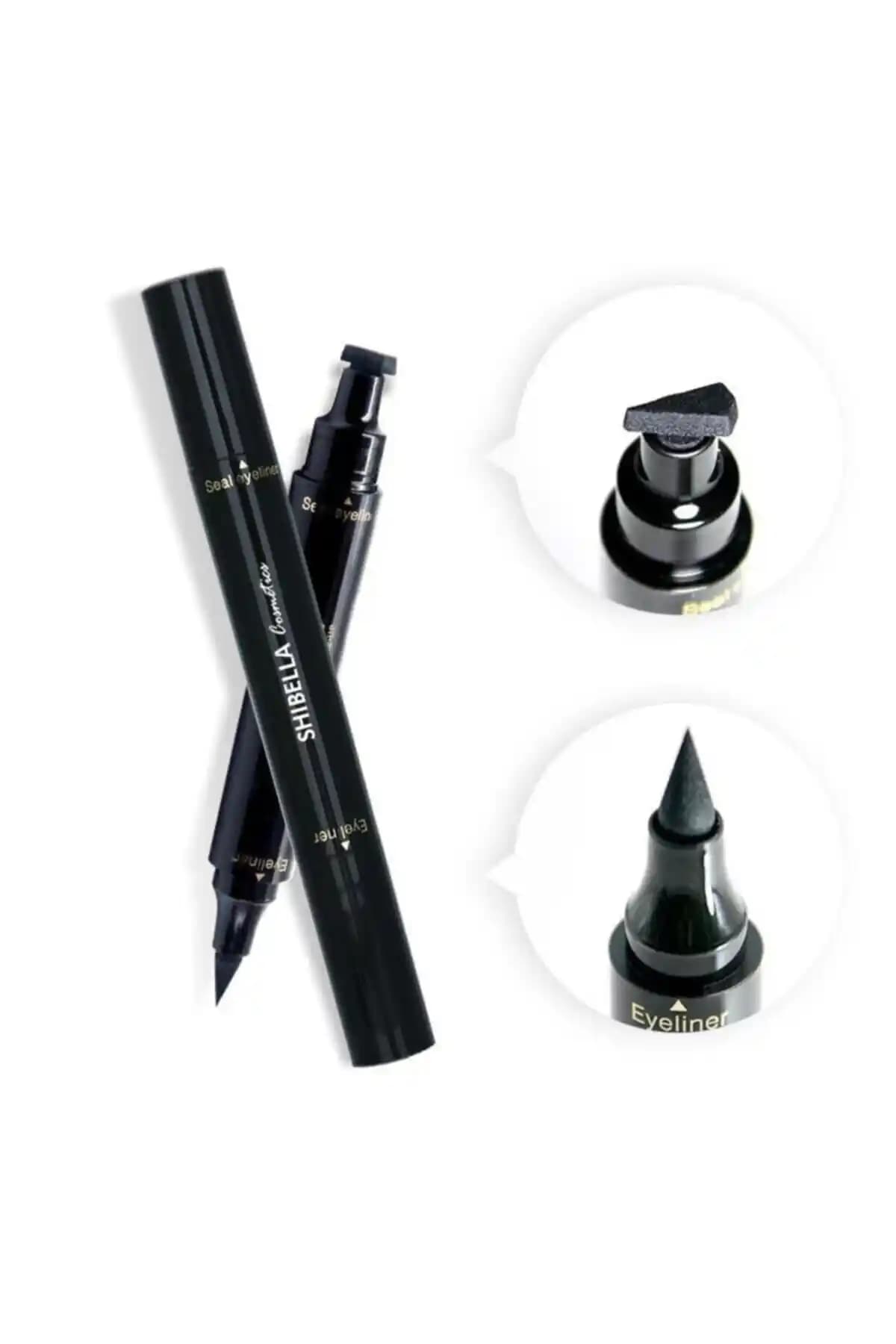 Shibella Cosmetics Suya Dayanıklı Çift Taraflı Damga Eyeliner ile Profesyonel Göz Makyajı