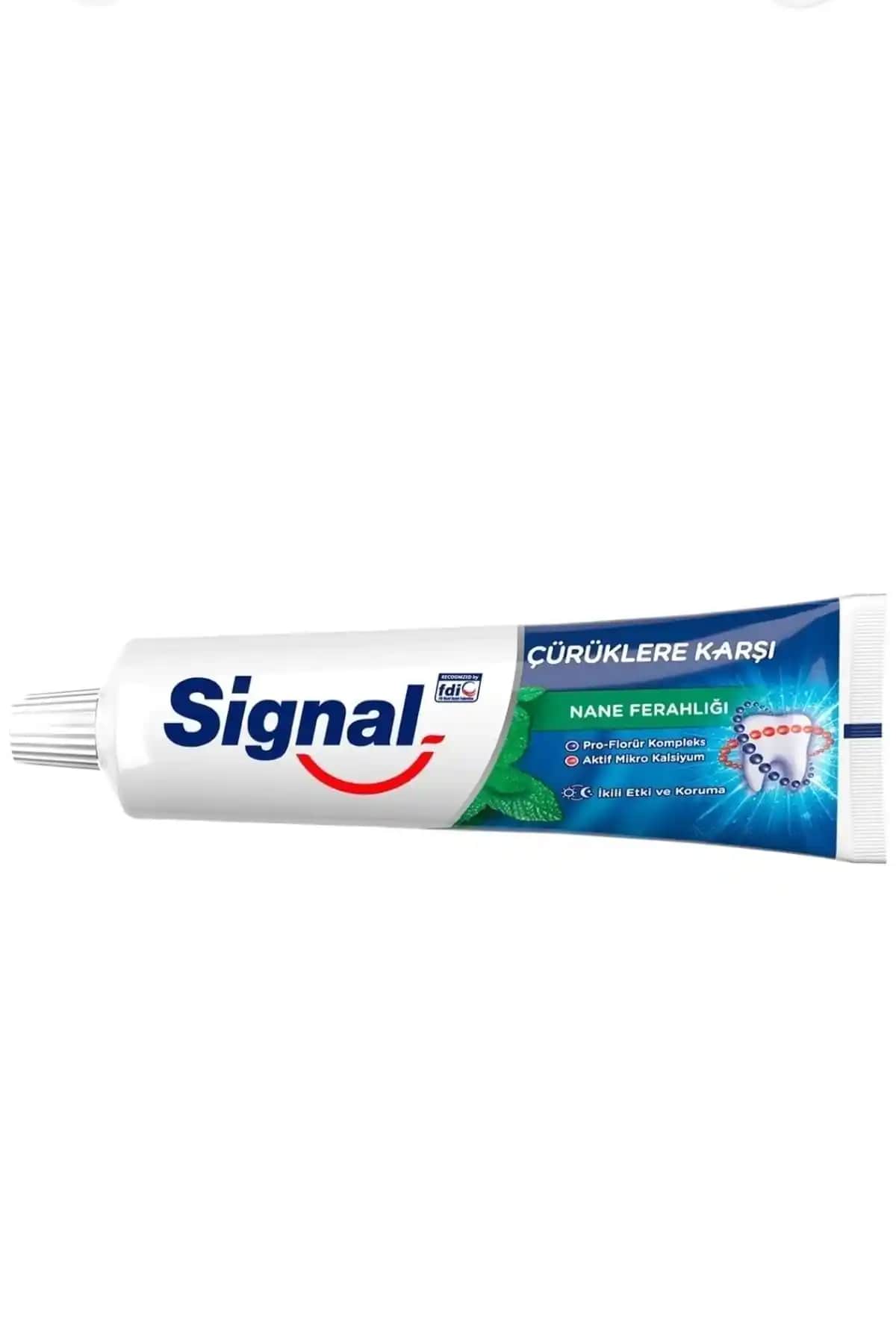 Signal Çürüklere Karşı Nane Ferahlığı Diş Macunu 50 ml - Beyazlatıcı ve Koruyucu Özellikler