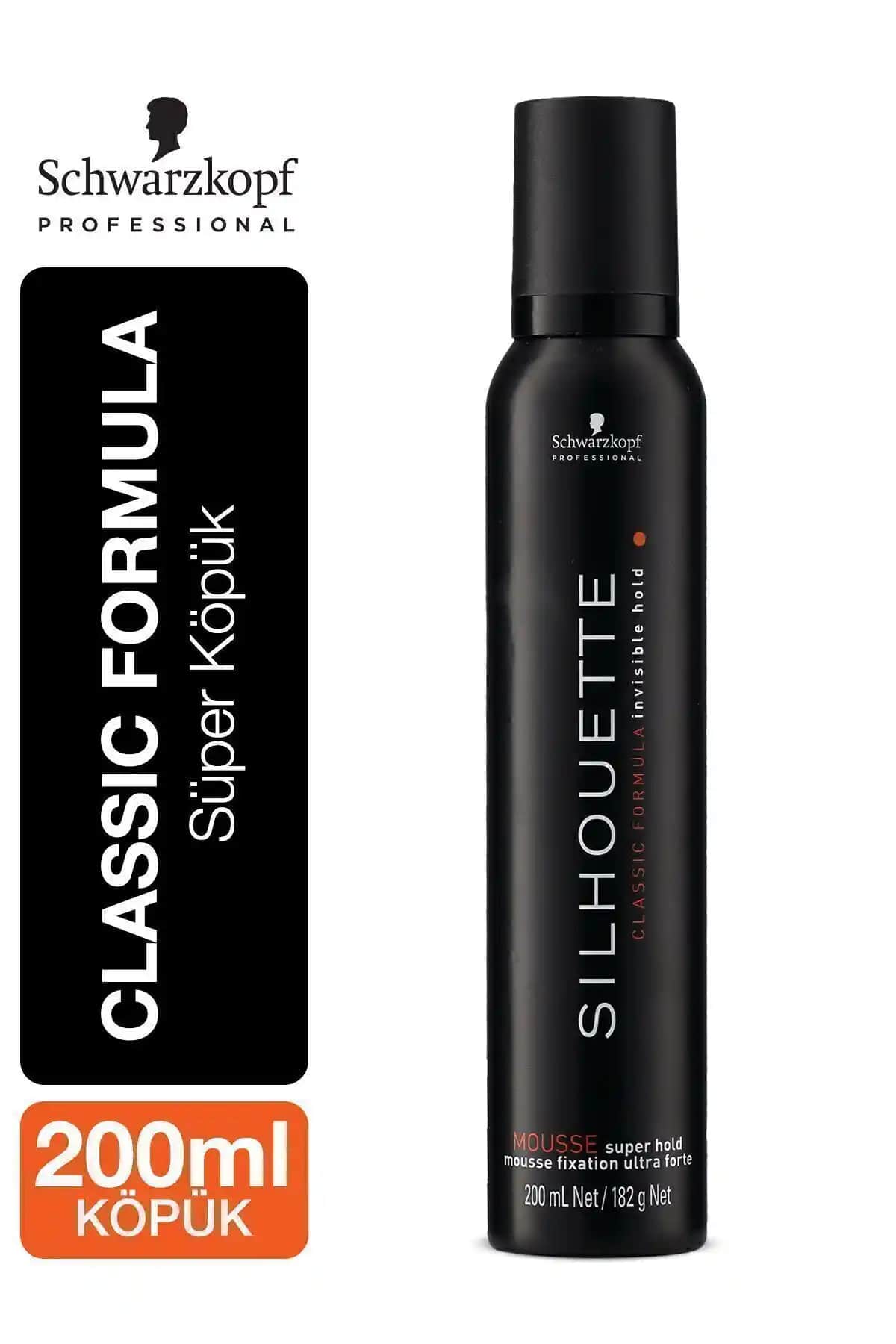 Silhouette Süper Tutucu Köpük 200ml: Hacim ve Şekil Verme için Profesyonel Çözüm