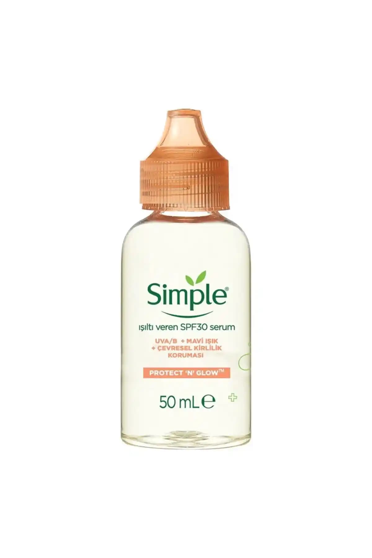 Simple Protect Glow SPF30 Serum: Güneş Koruma ve Parlaklık Artırıcı Cilt Bakım Ürünü