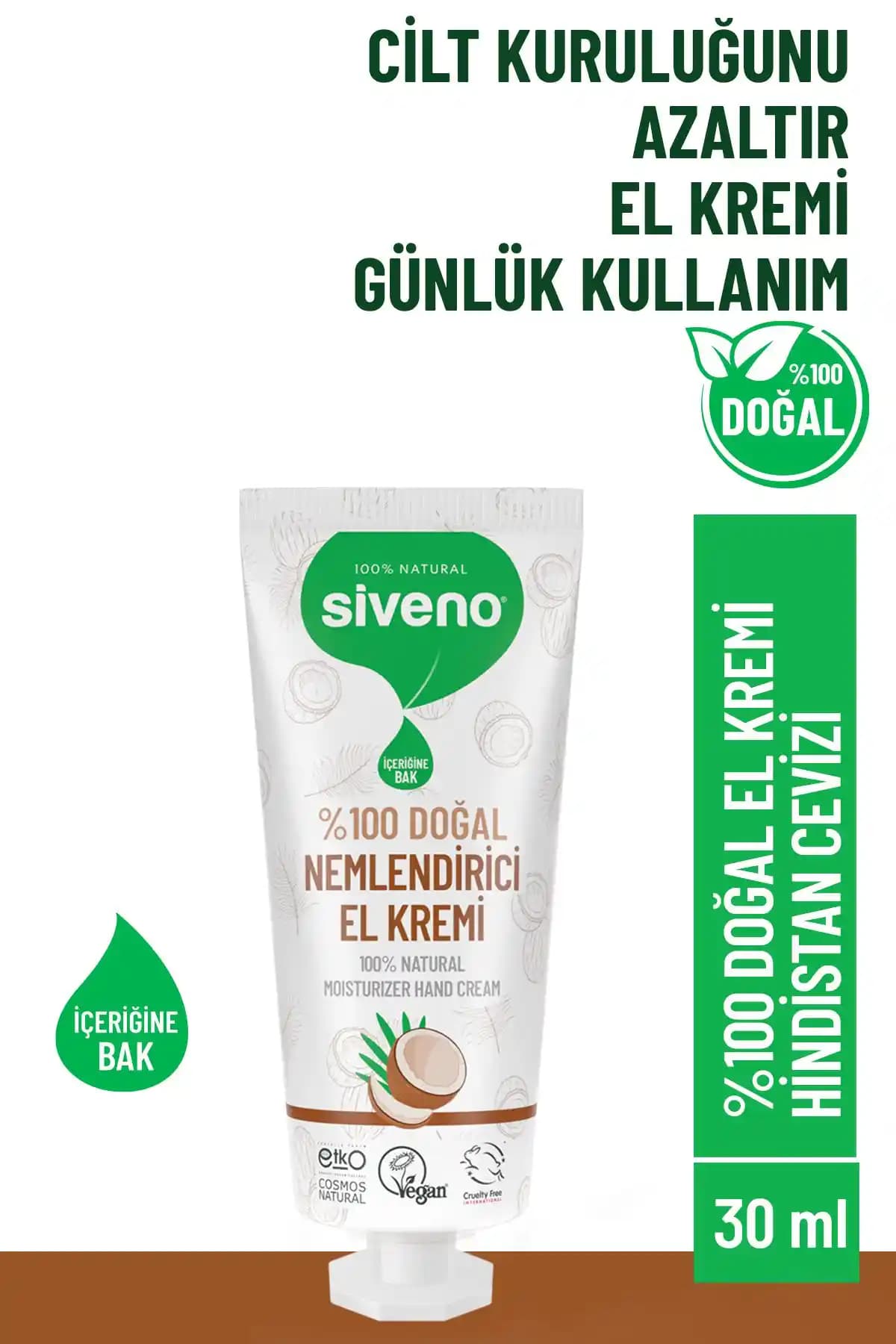 Siveno %100 Doğal El ve Vücut Kremi: Organik ve Güvenilir Bakım Ürünü