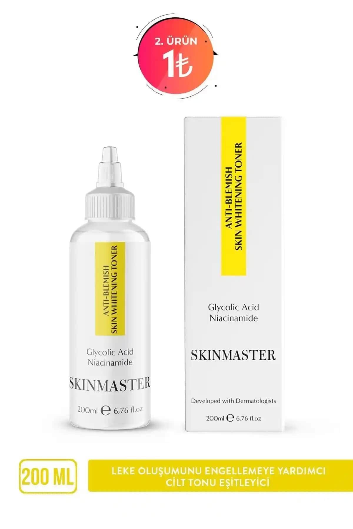 SkinMaster Leke Karşıtı Tonik ile Cilt Tonunu Eşitleyin ve Parlaklığı Artırın