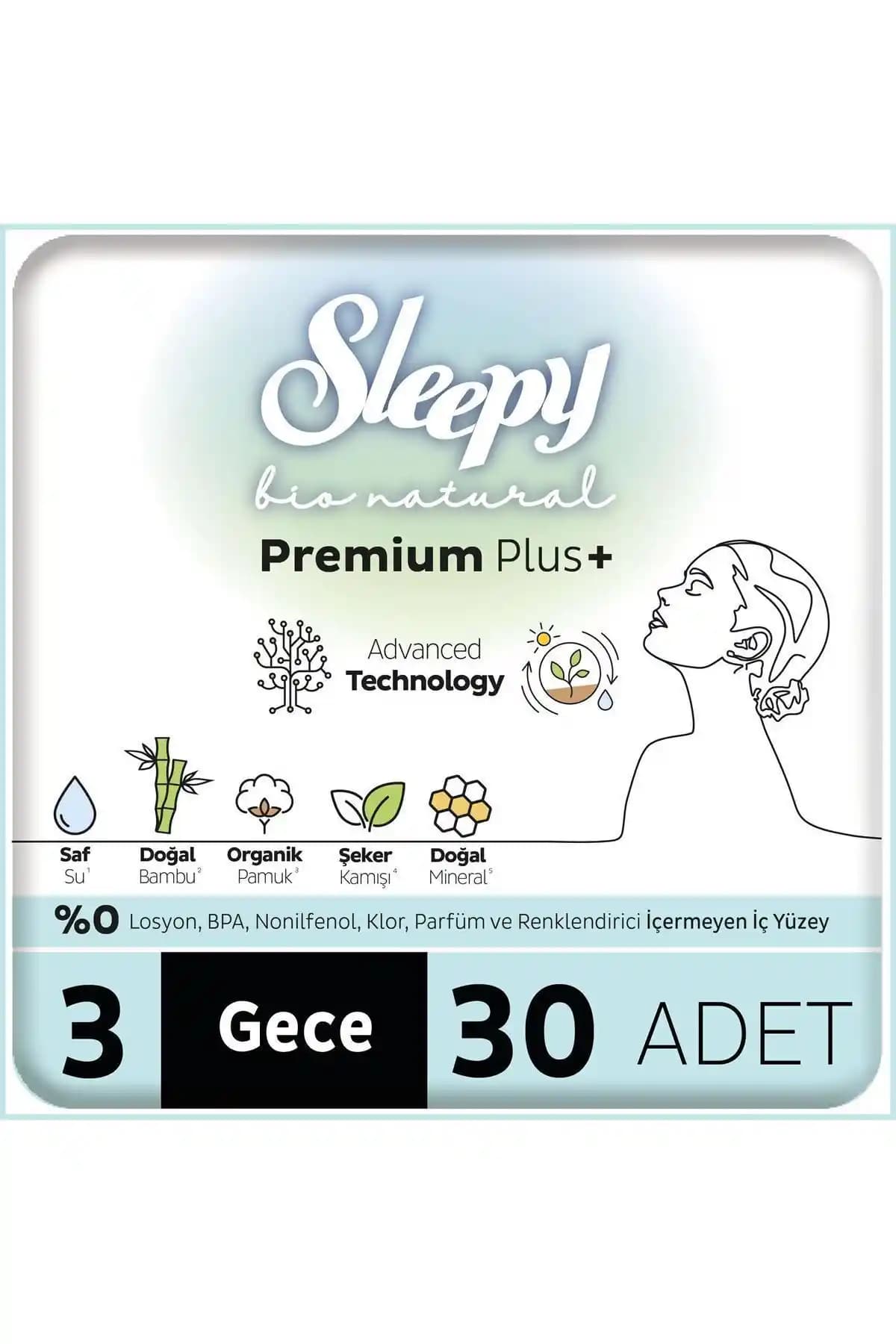 Sleepy Bio Natural Plus Hijyenik Ped: Organik İçeriklerle Güvenli Gece Koruması