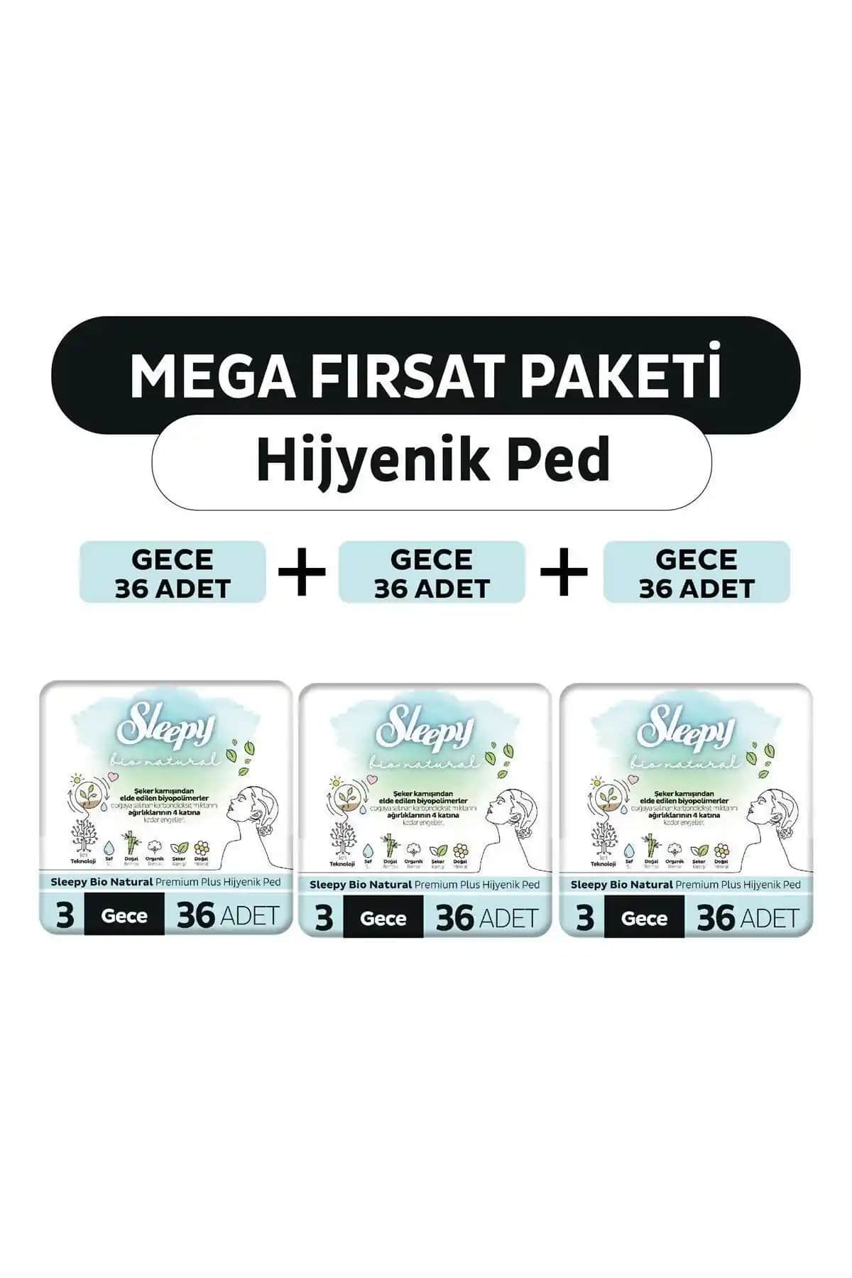 Sleepy Bio Natural Premium Plus Organik Hijyenik Ped ile Güvenli ve Konforlu Gece Uyku Deneyimi