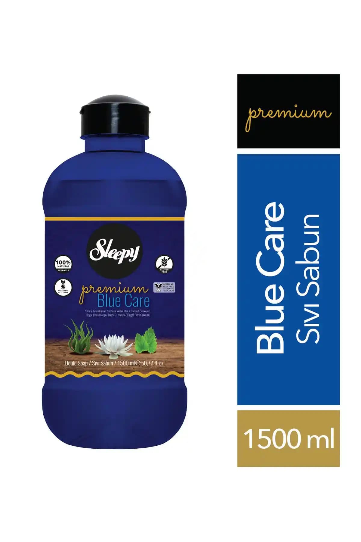Sleepy Blue Care Sıvı Sabun 1500 ml - Cilt Dostu Hijyen ve Ferahlatıcı Temizlik