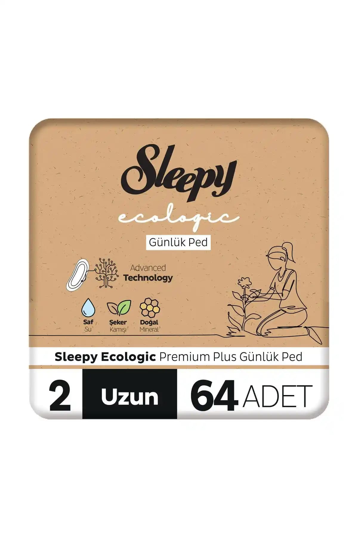 Sleepy Ecologic Premium Plus Günlük Ped Uzun: Doğal ve Güvenilir Konfor Çözümü