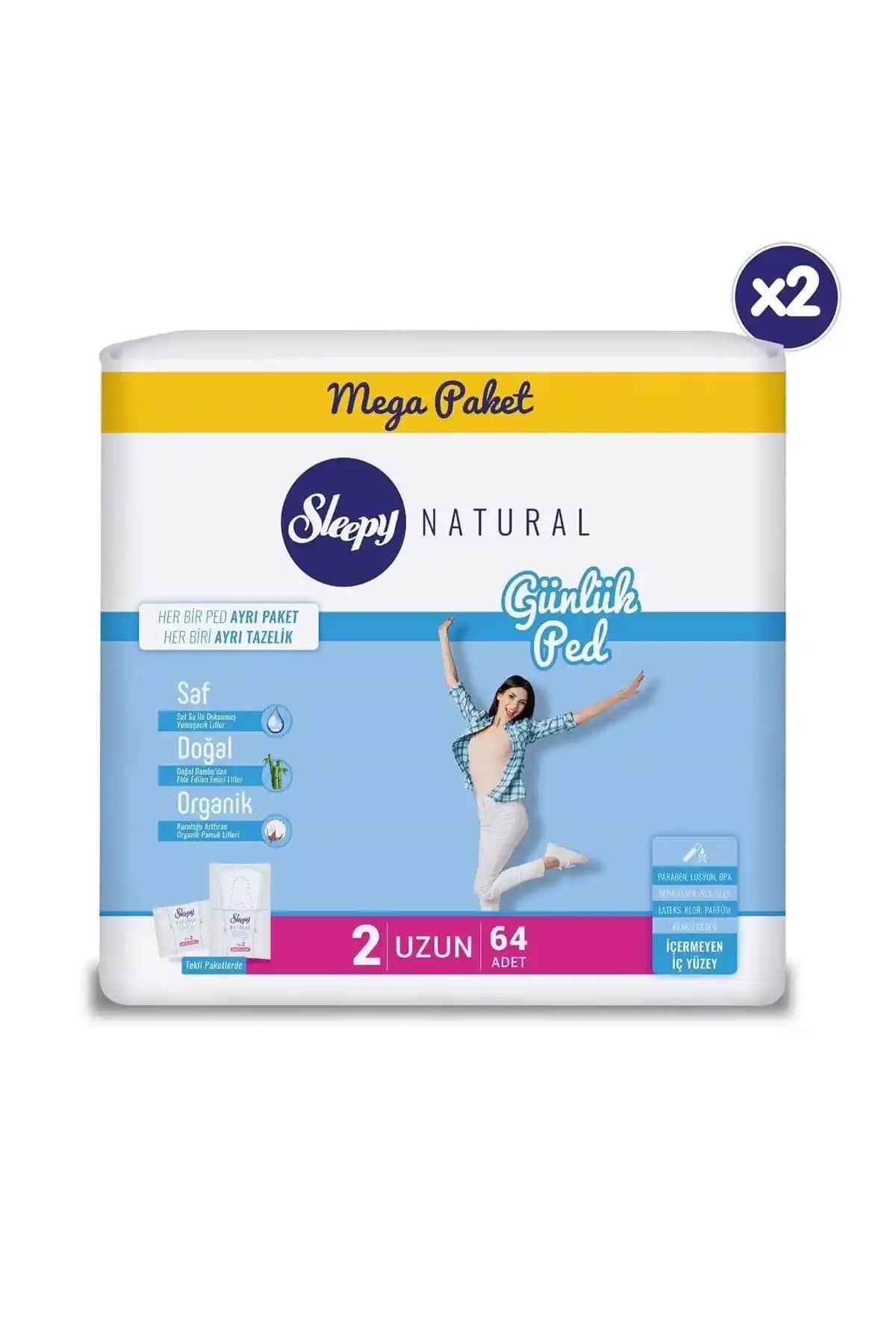 Sleepy Natural Günlük Ped Uzun ve Ultra Hassas Ped Karşılaştırması