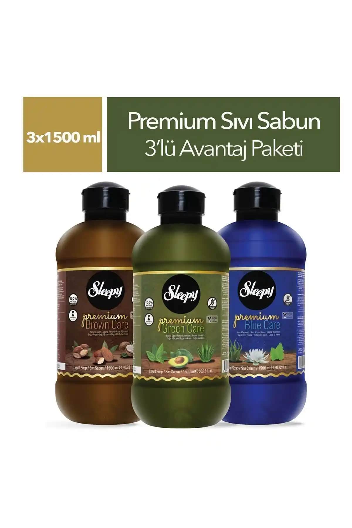 Sleepy Premium Serisi Sıvı Sabun Türkiye Menşeli Yüksek Kalite Temizlik Ürünü