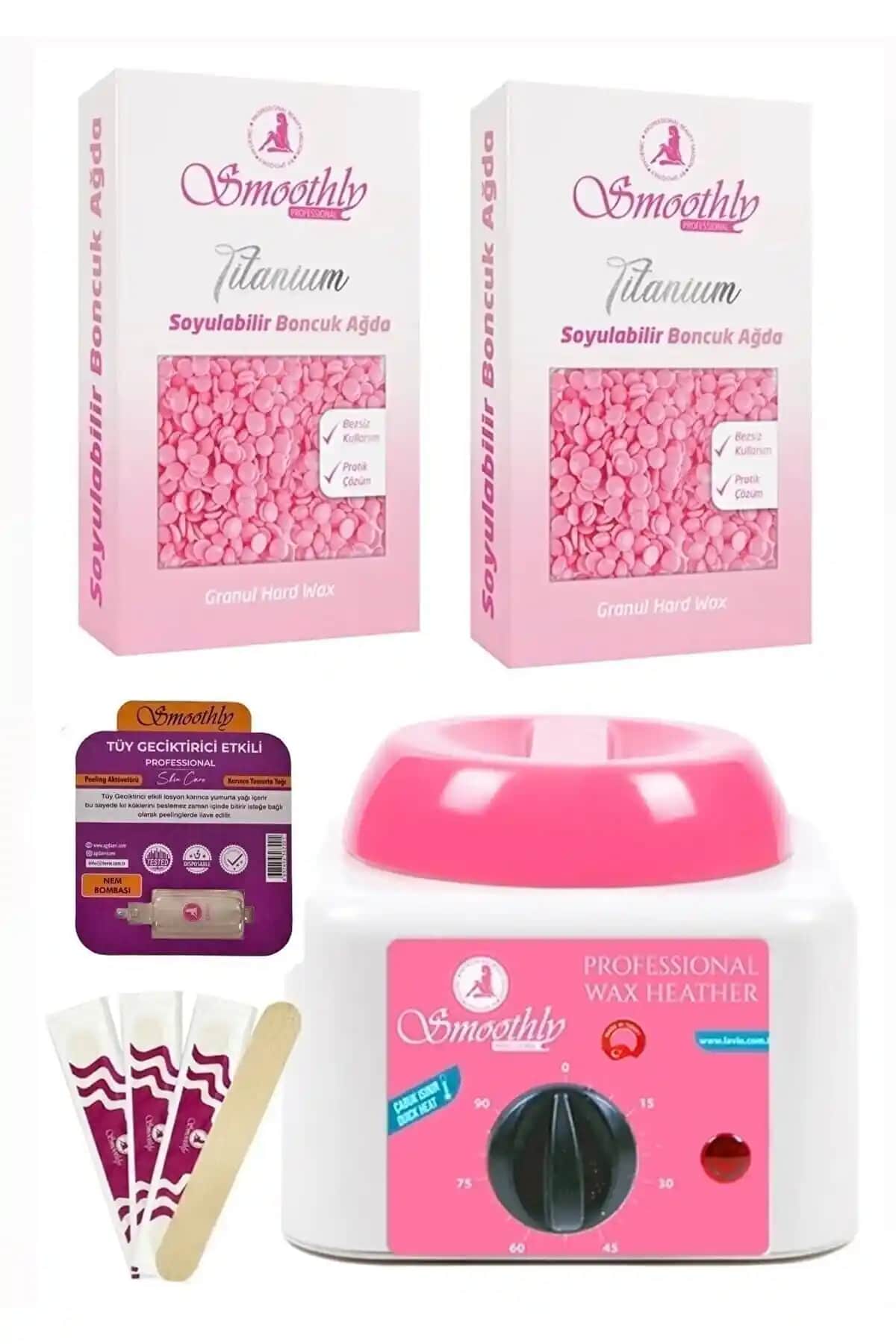 Smoothly 2 Ad. 250g Soyulabilir Boncuk Ağda Seti: Pratik ve Etkili Evde Epilasyon Çözümü