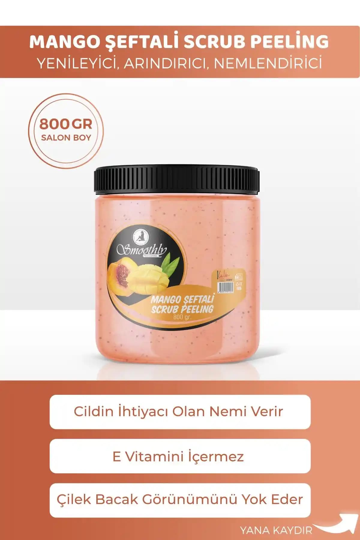 Smoothly Mango 800 G Epilasyon Batık Karşıtı Peeling ve Cilt Bakım Kremi Özellikleri