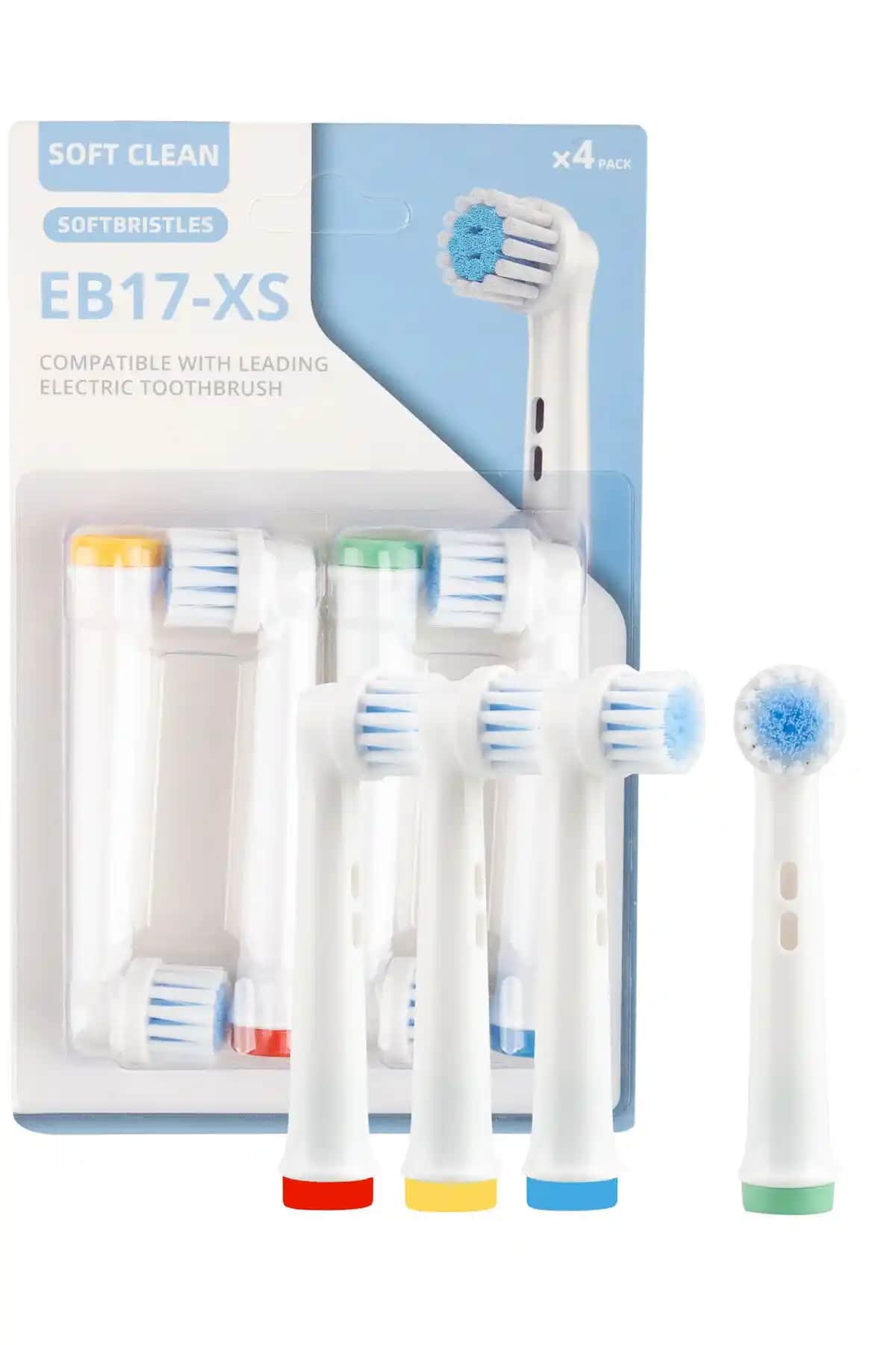 SoftBristles Ekstra Yumuşak Hassas EB17-XS Diş Fırçası Başlıkları, Hassas Diş ve Diş Eti Koruması