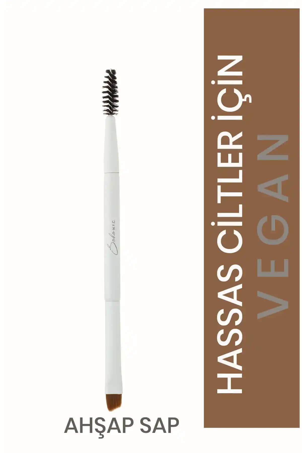 Soho N.Y.C. Vegan Kaş-Kirpik Makyaj Fırçası: Şık ve Çok Yönlü Profesyonel Makyaj Fırçası