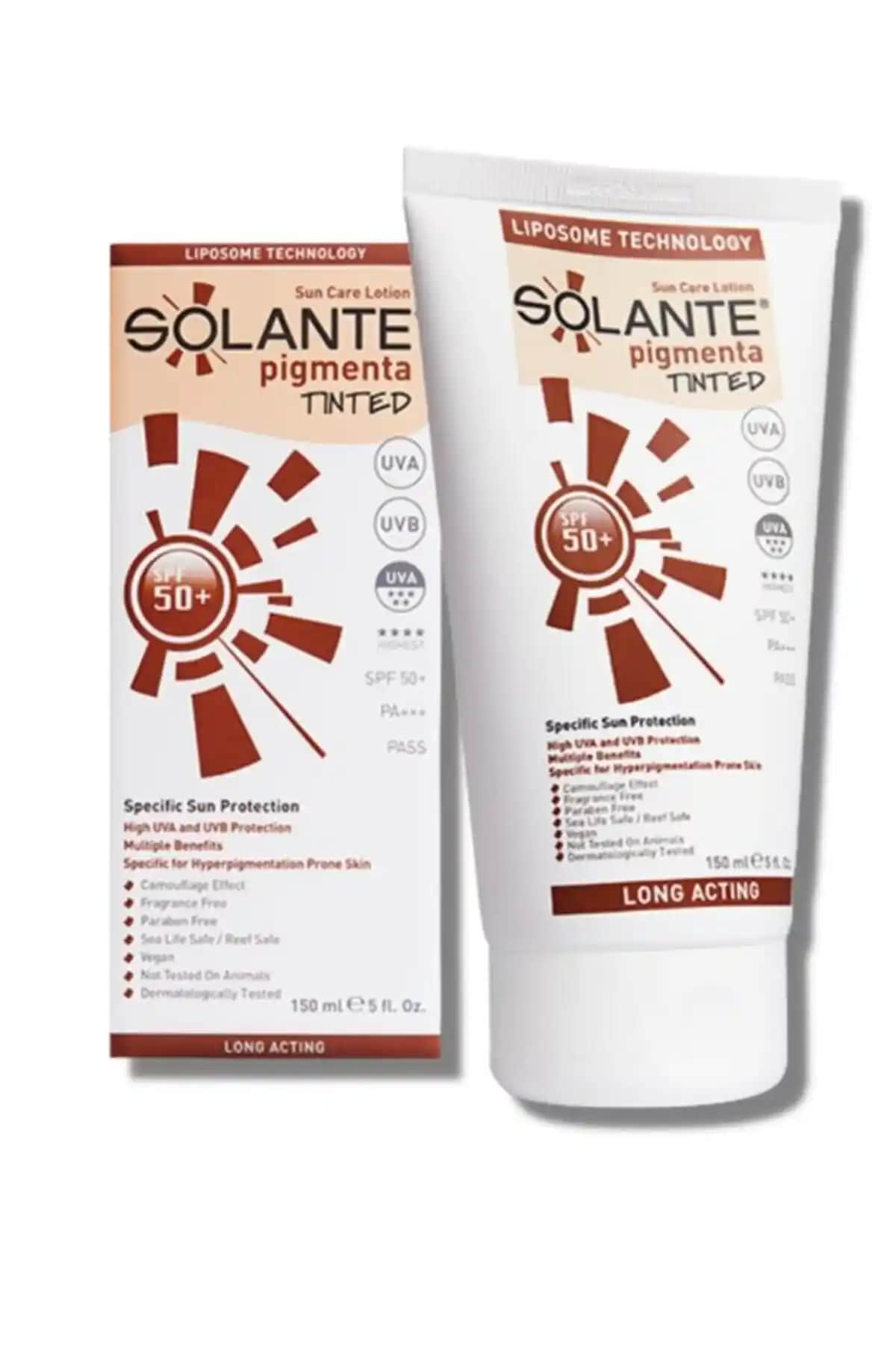 Solante Pigmenta Renkli Losyon SPF 50+ Günlük Koruma ve Güzellik Bir Arada