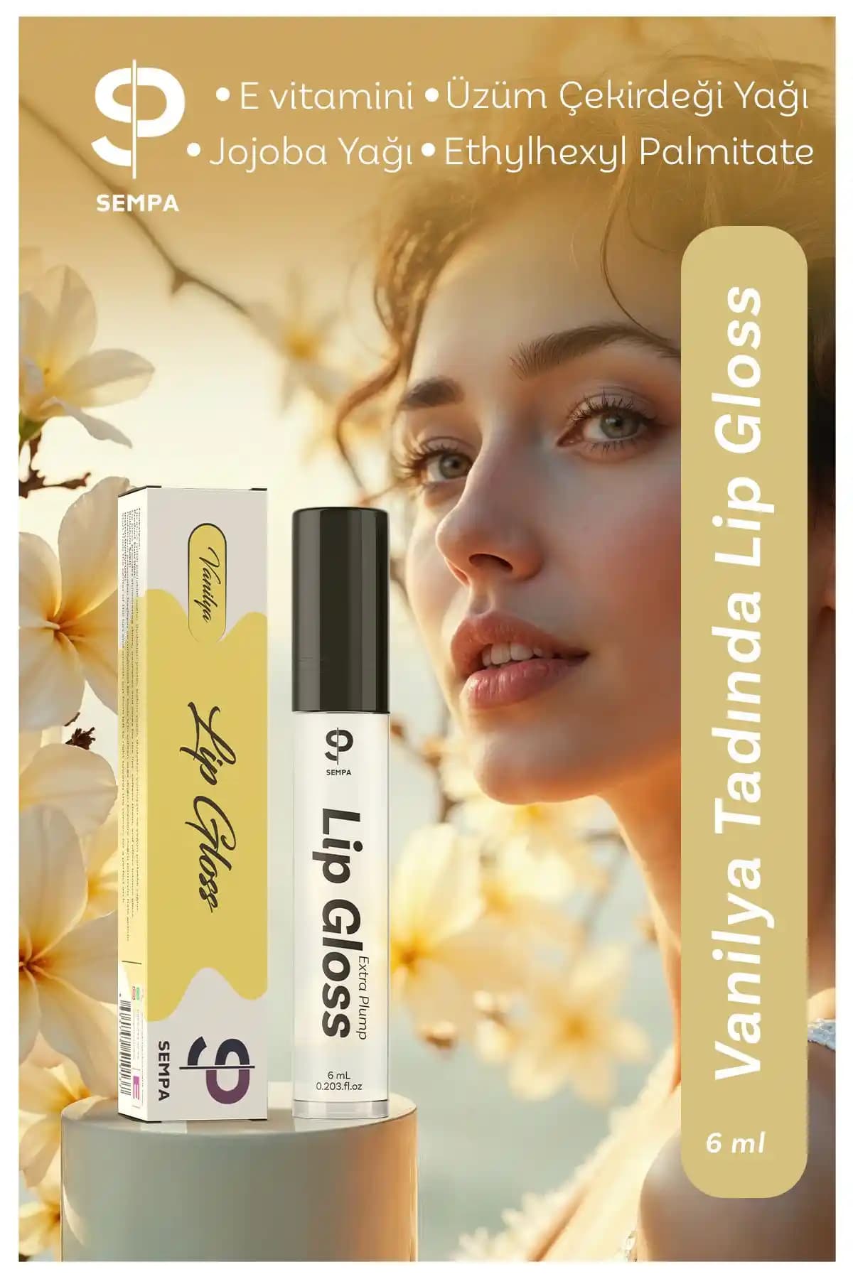 SP SEMPA Vanilyalı Dudak Dolgunlaştırıcı ve Parlatıcı Lip Gloss İncelemesi ve Özellikleri
