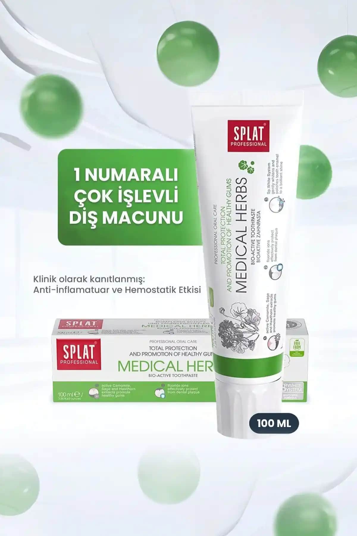 Splat Professional Medical Herbs ve Ultracomplex Diş Macunları Karşılaştırması