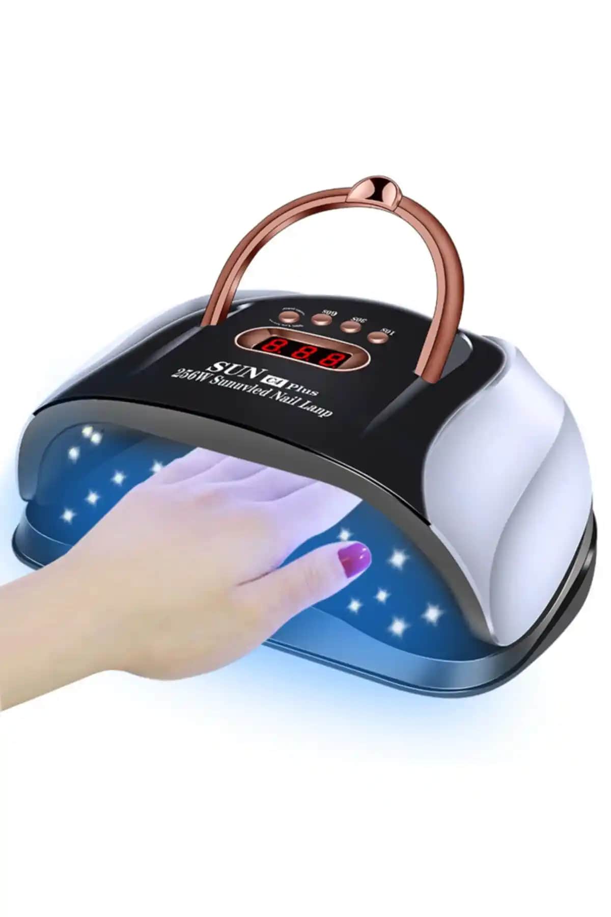 Sun C4 Plus 256 Watt 57 LED UV Tırnak Kurutucu Lamba Profesyonel ve Ev Kullanımı İçin