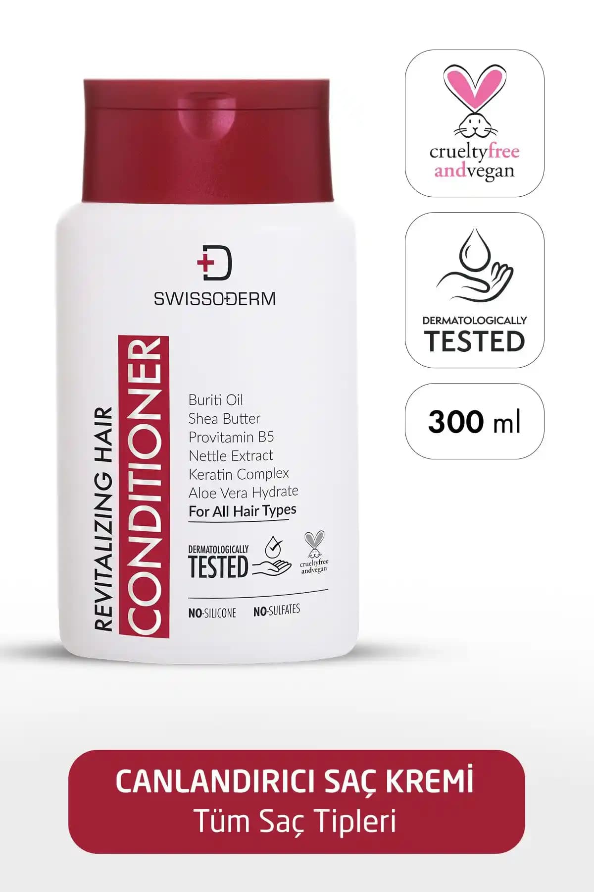Swissoderm Canlandırıcı Saç Kremi: Doğal ve Vegan İçeriklerle Saç Bakımında Etkili Çözüm