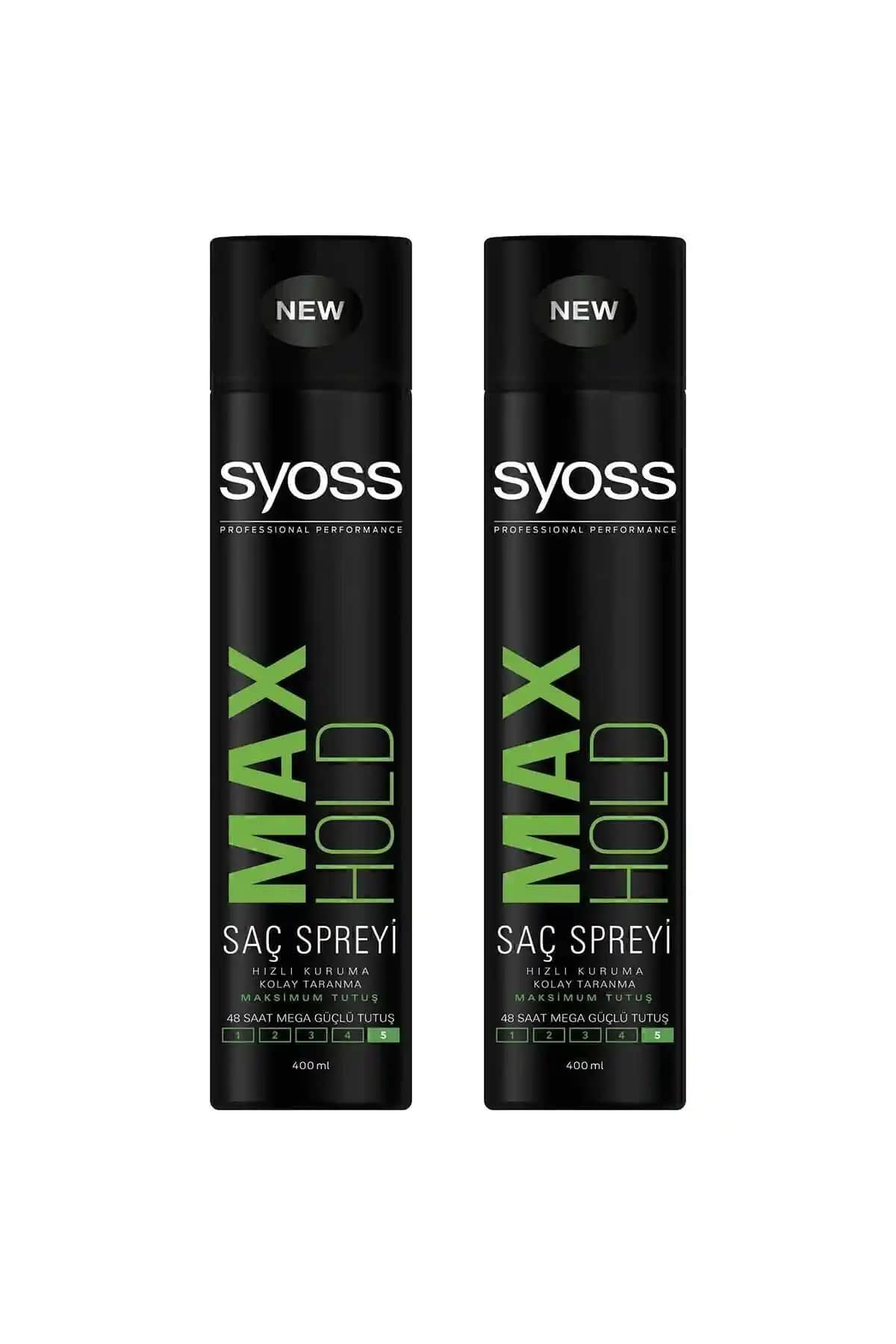 Syoss Maksimum Tutuş Sprey 400 ml ile güçlü ve doğal saç şekillendirme çözümleri