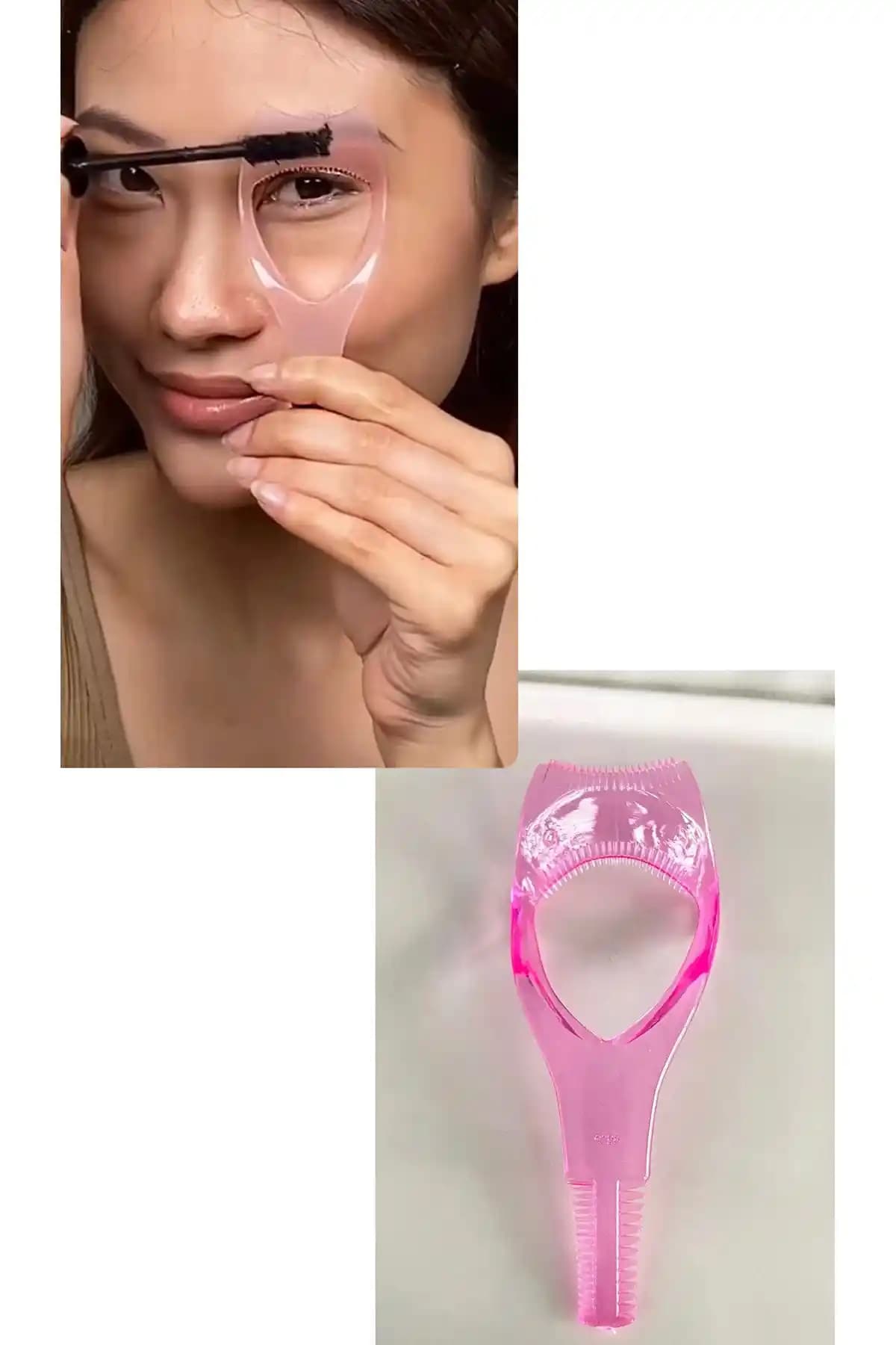 Takıştır Alt ve Üst Kirpik Rimel Sürme Aparatı ile Hacimli ve Çekici Kirpikler Elde Edin