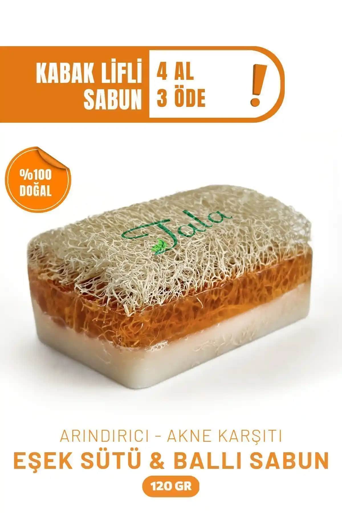 Tala Doğal Kabak Lifli Ballı Eşek Sütlü Sabun: Doğal İçeriklerle Cilt Temizliği ve Canlandırma