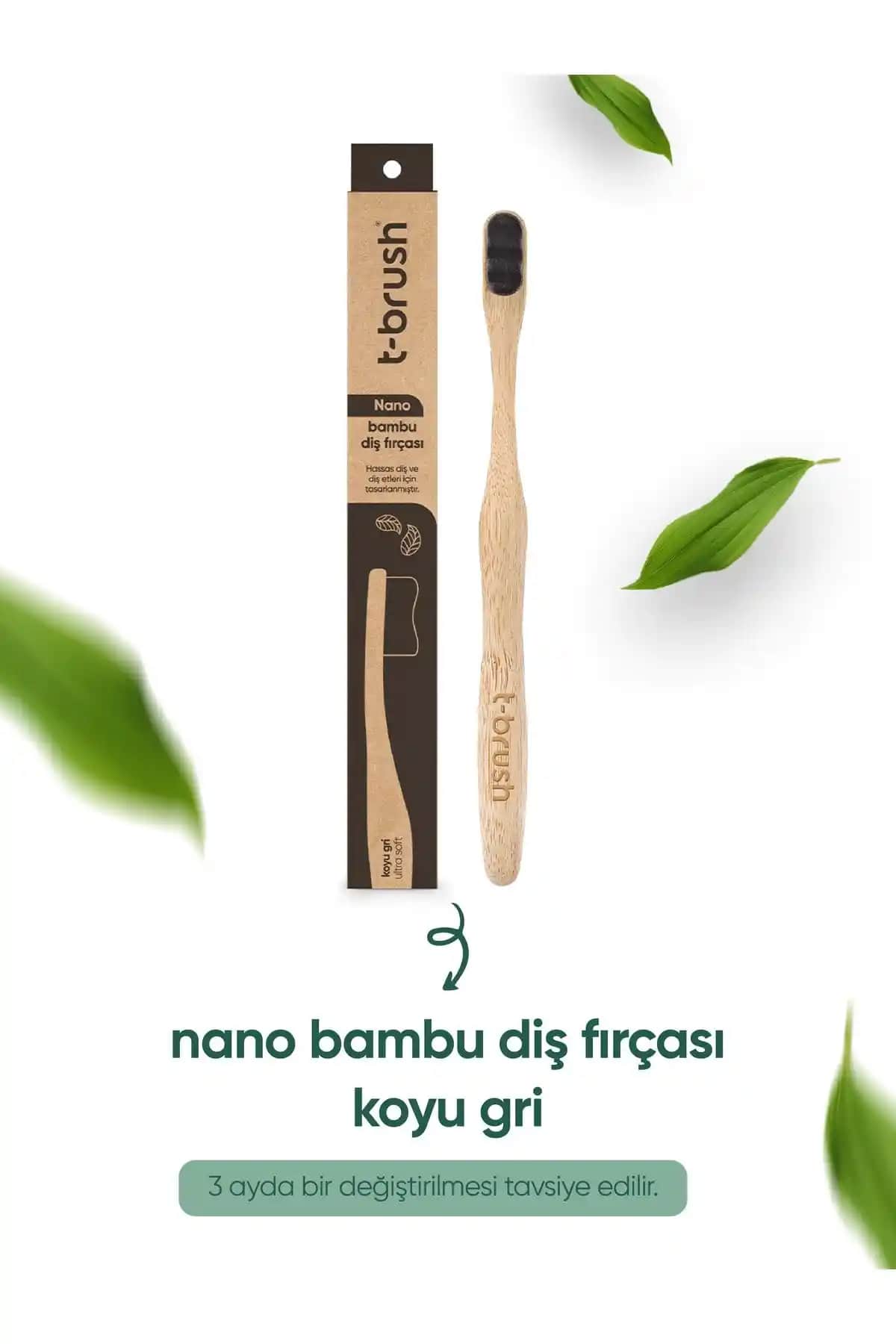 TBRUSH Nano Vegan Bambu Diş Fırçası: Doğal ve Hassas Ağız Bakımında Yenilikçi Çözüm