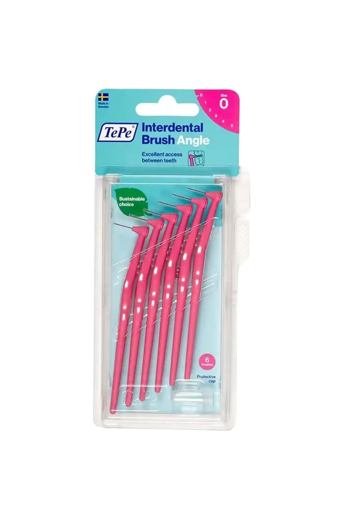 TePe Angle Arayüz Fırçası Pembe 0,4 mm ile etkili ve konforlu diş arası temizlik sağlama