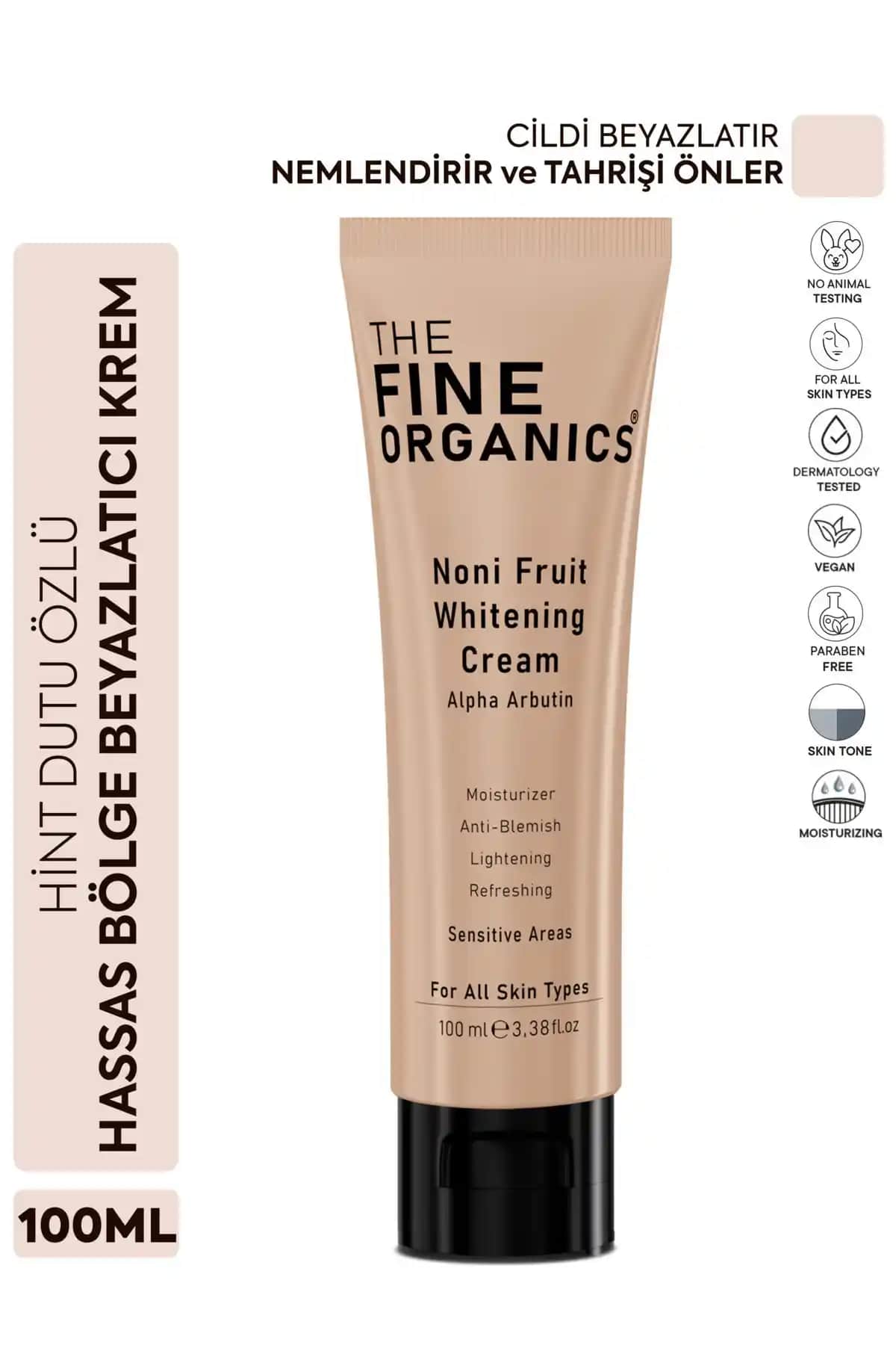 The Fine Organics Hint Dutu Özlü Beyazlatıcı Krem: Hassas Bölgeler ve Yüz İçin Güvenli Cilt Bakımı