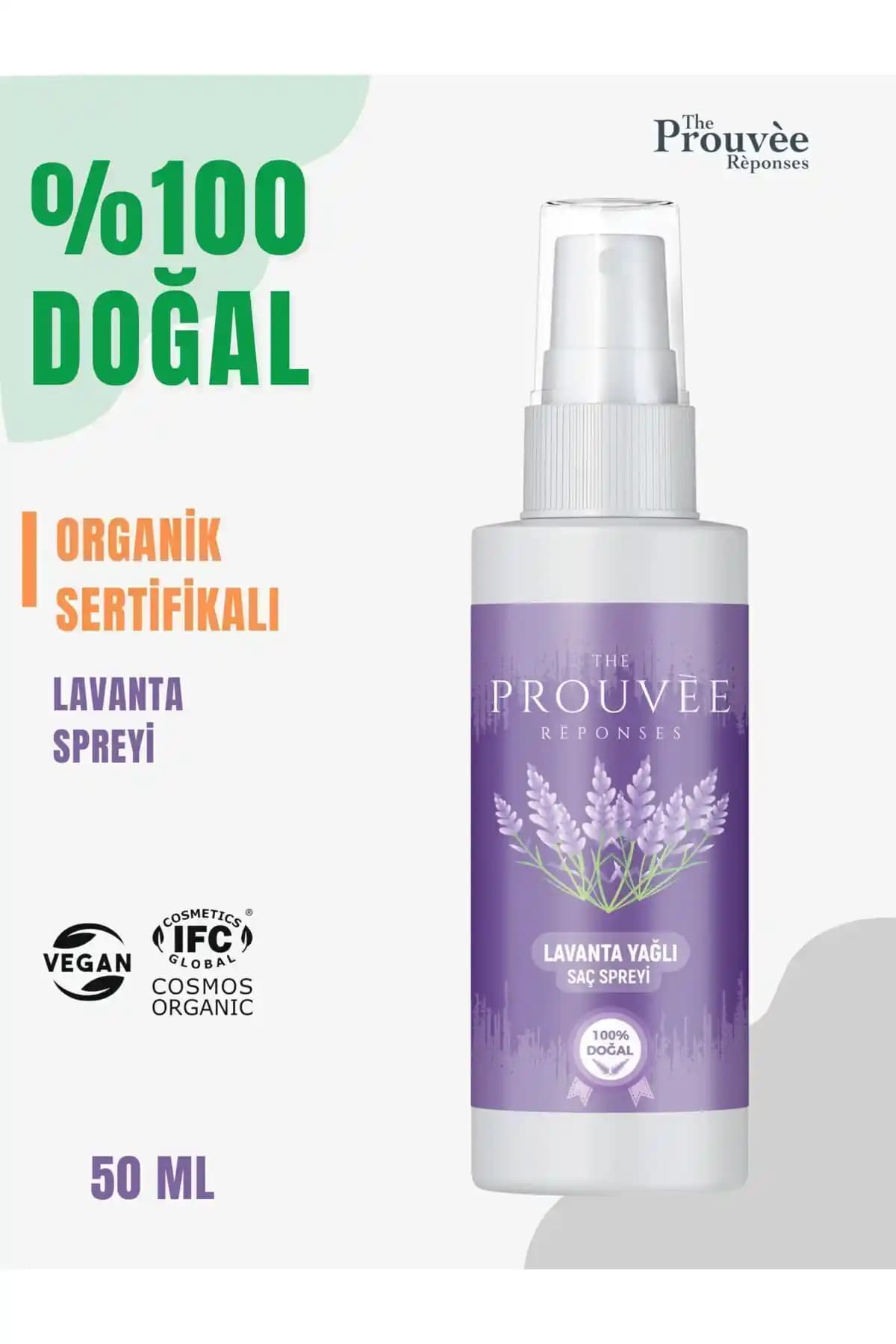 The Prouvee Reponses %100 Doğal Lavanta Yağlı Saç Spreyi ile Saçlarınızda Doğal Bakım ve Ferahlık