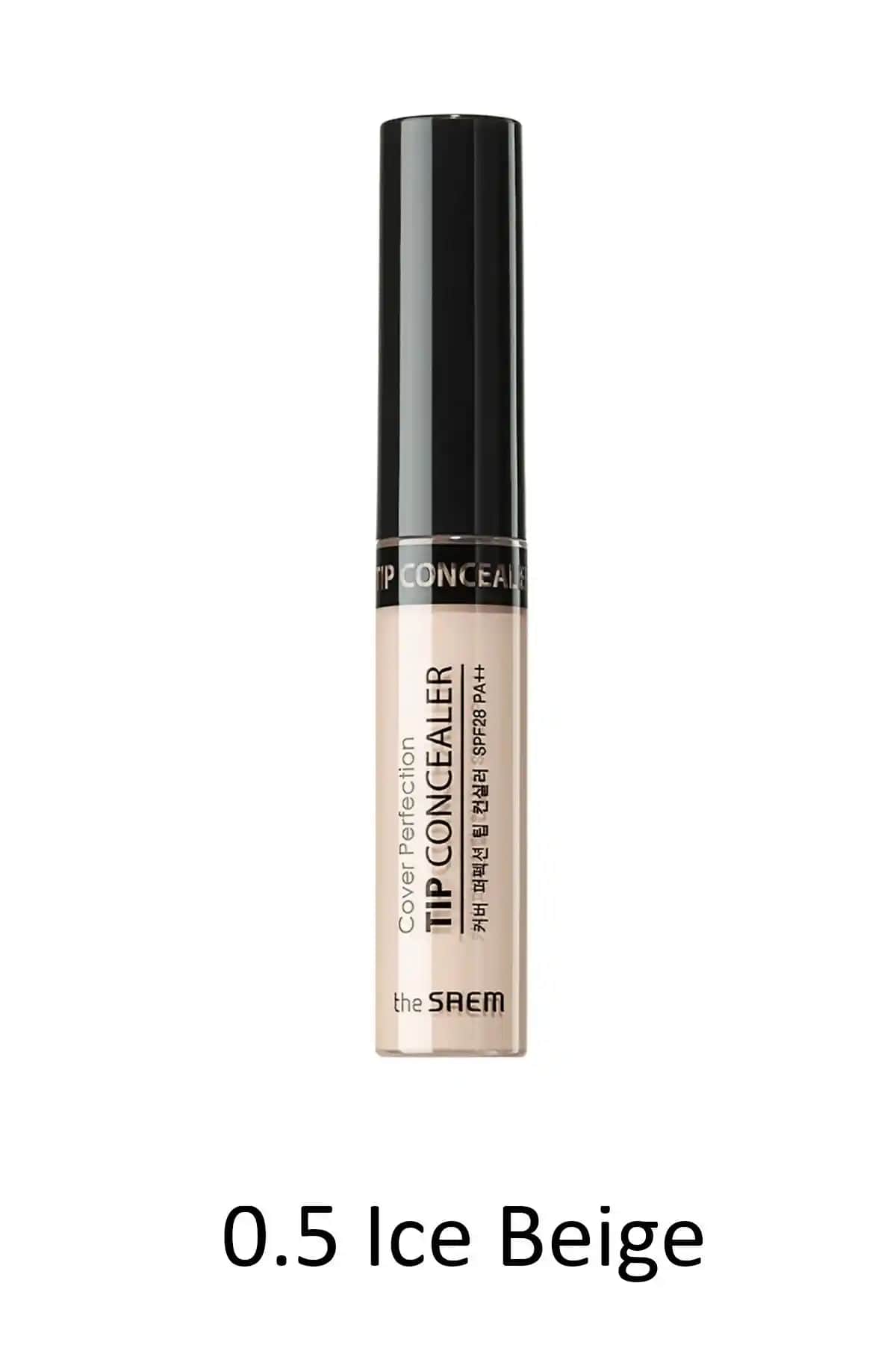 The Saem Cover Perfection Tip Concealer 0.5 Ice Beige Uzun Süre Kalıcı ve Yüksek Kapatıcı