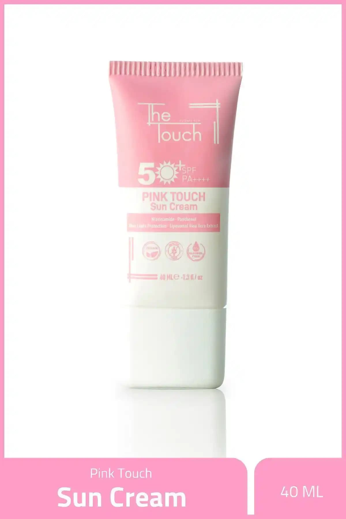 The Touch by Seda Altın Pink Touch Güneş Kremi 50 SPF ile Güçlü Koruma ve Sağlıklı Parlaklık