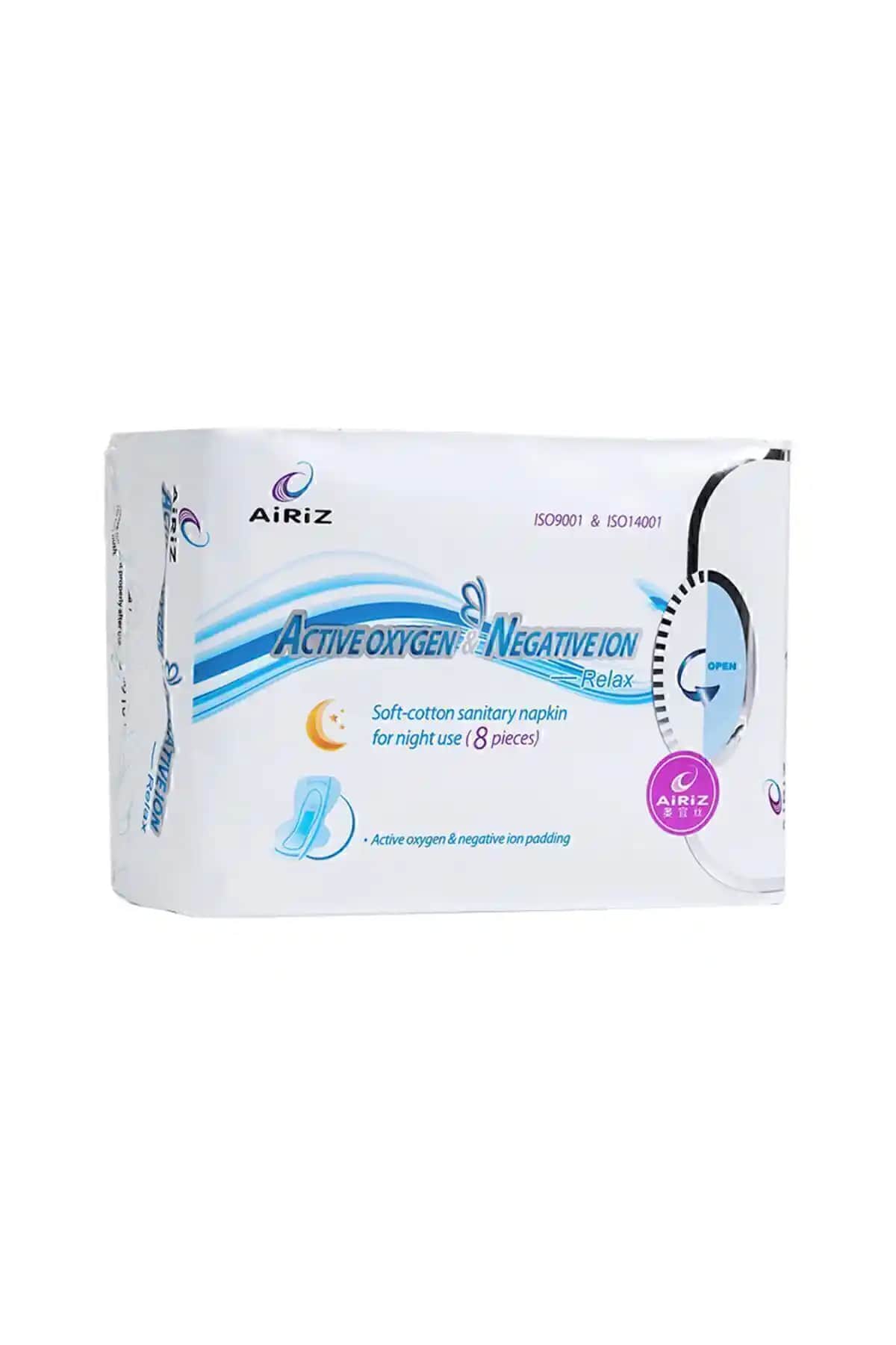 TİENZ AİRİZ Airiz Activeoxygen ve Negatif İyon Teknolojili Gece Pedi Özellikleri